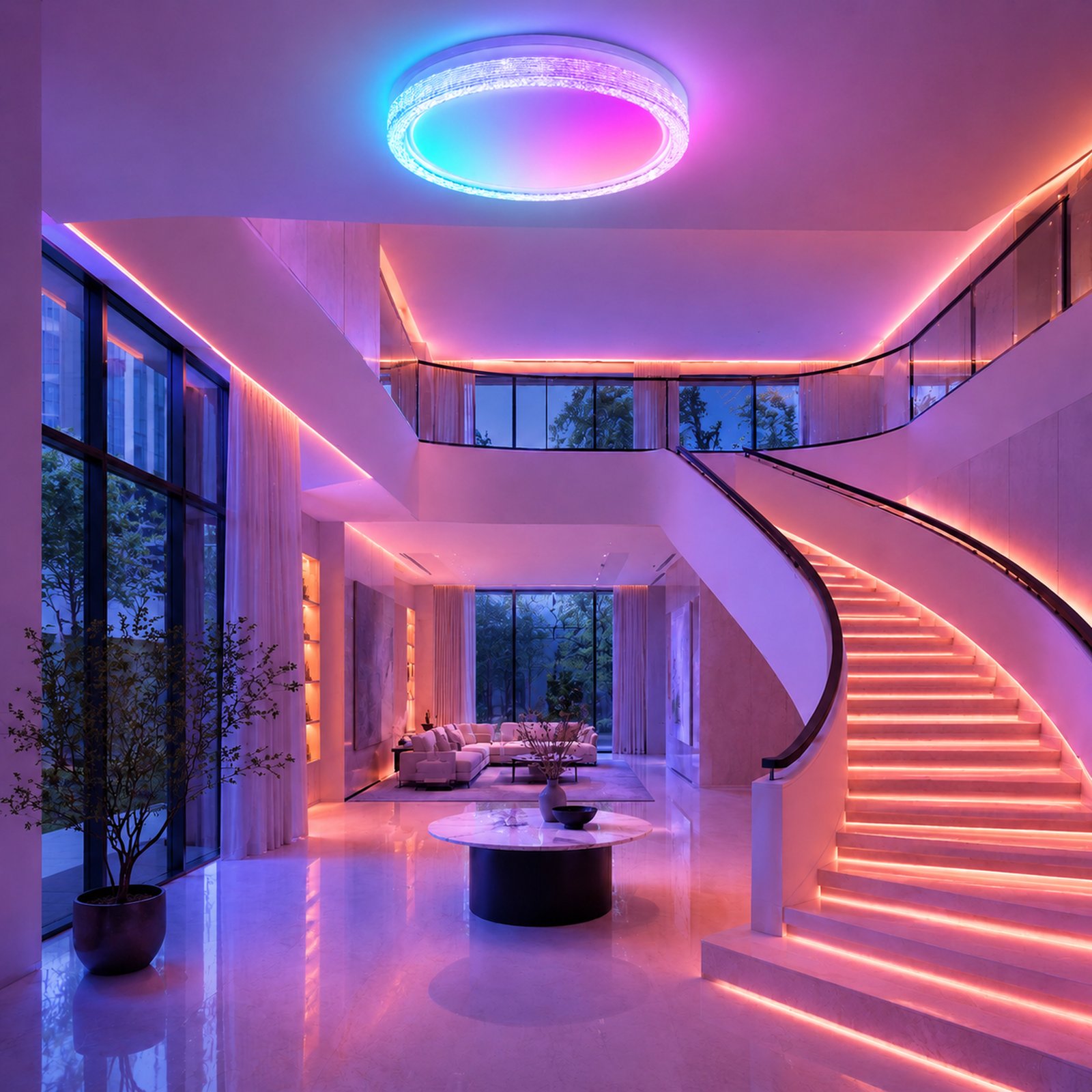 SPACE361 RGB Full-Blister Round Ceiling Light B - Ambient Lights - gallery image