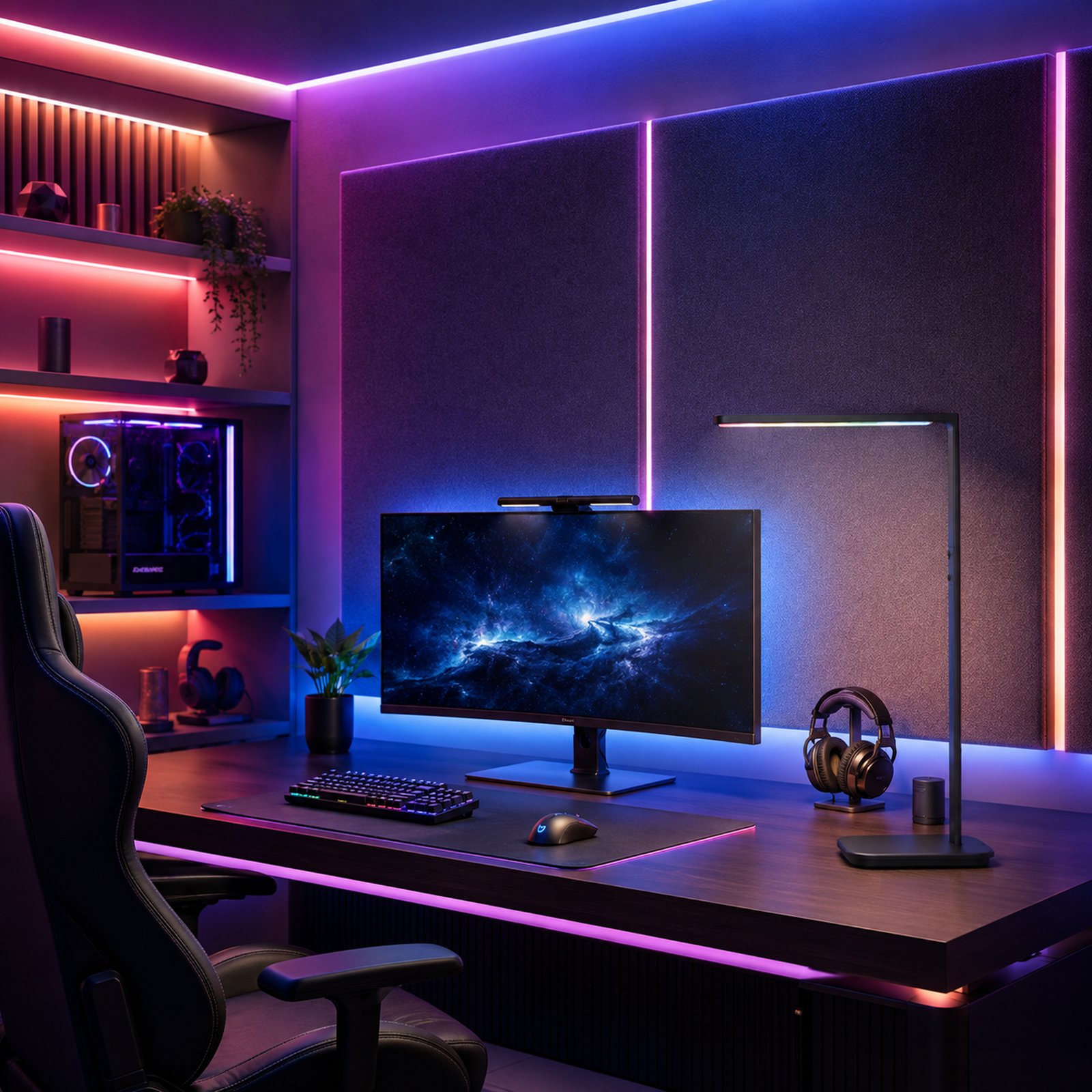 SPACE361 RGB Tabletop Full-Spectrum Eye-Care Lamp - Ambient Lights - gallery image