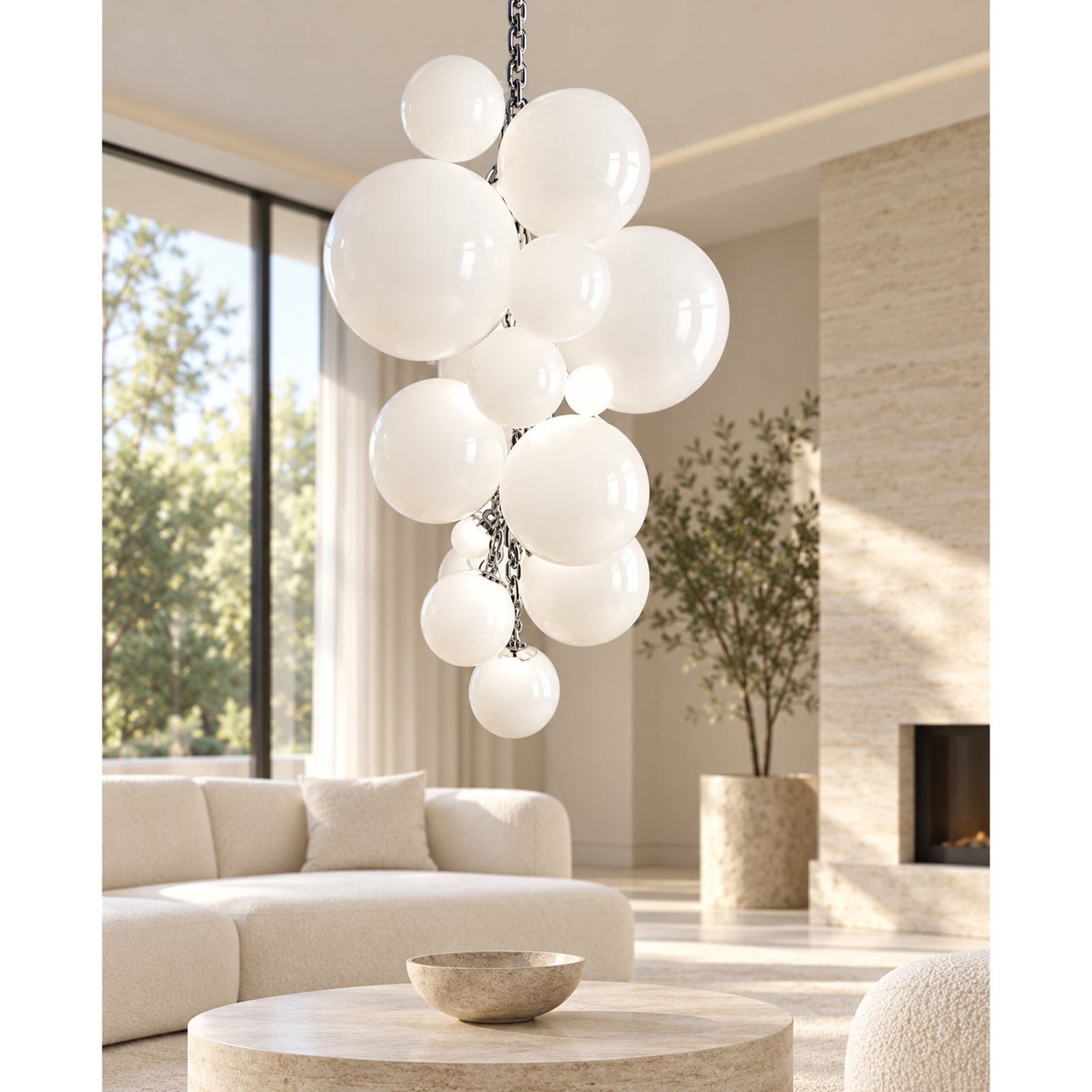 SPACE361 KAITAI Blue Glass Pendant Light KT-0507 - Modern Lamps - gallery image