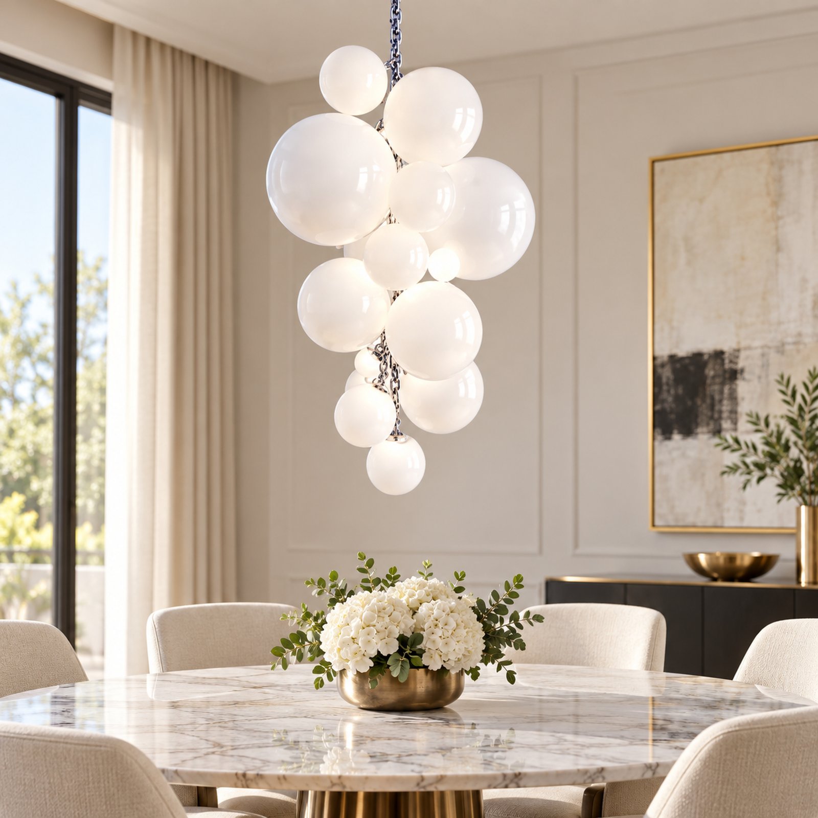 SPACE361 KAITAI Blue Glass Pendant Light KT-0507 - Modern Lamps - gallery image