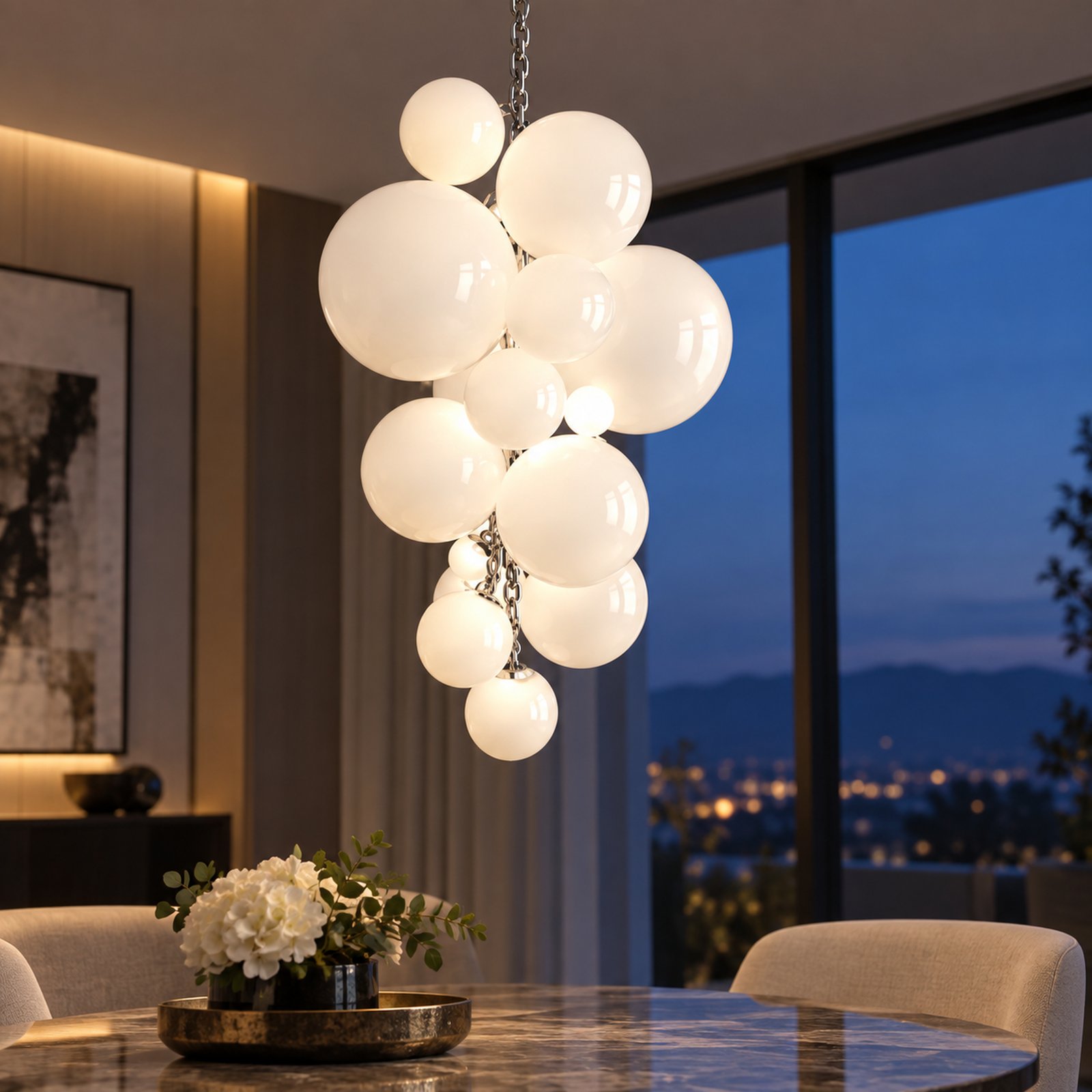SPACE361 KAITAI Blue Glass Pendant Light KT-0507 - Modern Lamps - gallery image