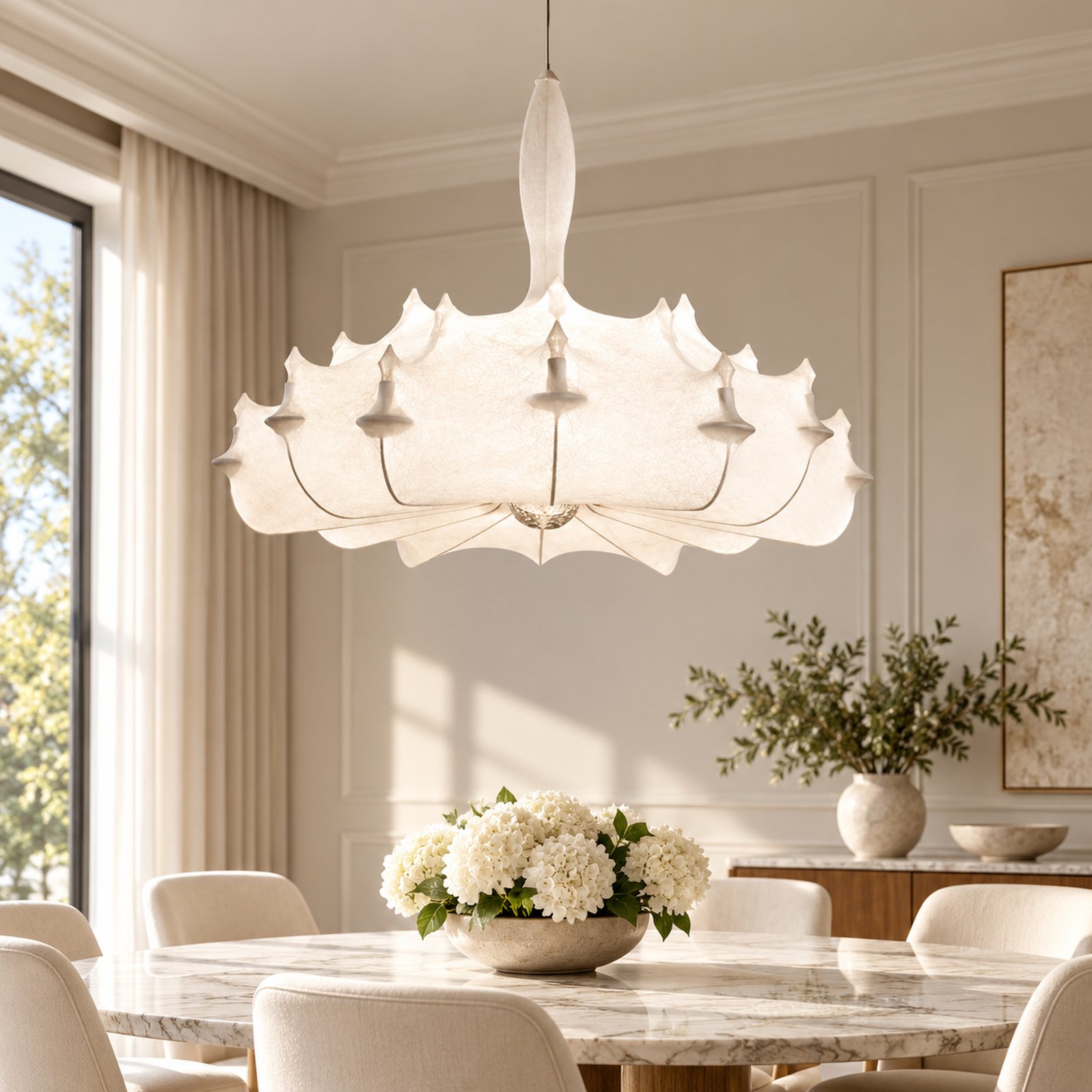 SPACE361 KAITAI Silk Shade Pendant Light KT-3001 - Modern Lamps - gallery image