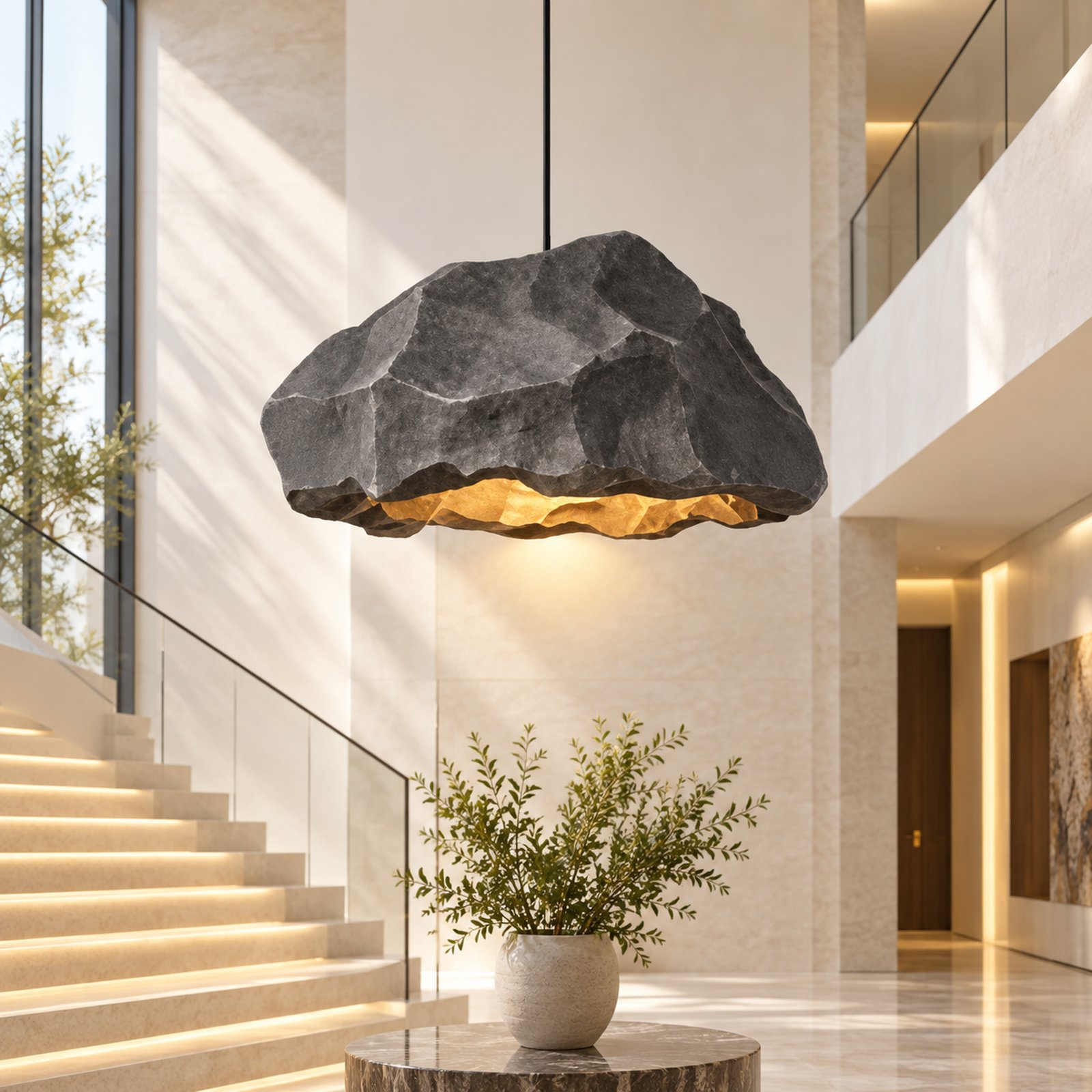 SPACE361 KAITAI Stone Texture Pendant Light KT-4034 - Modern Lamps - gallery image