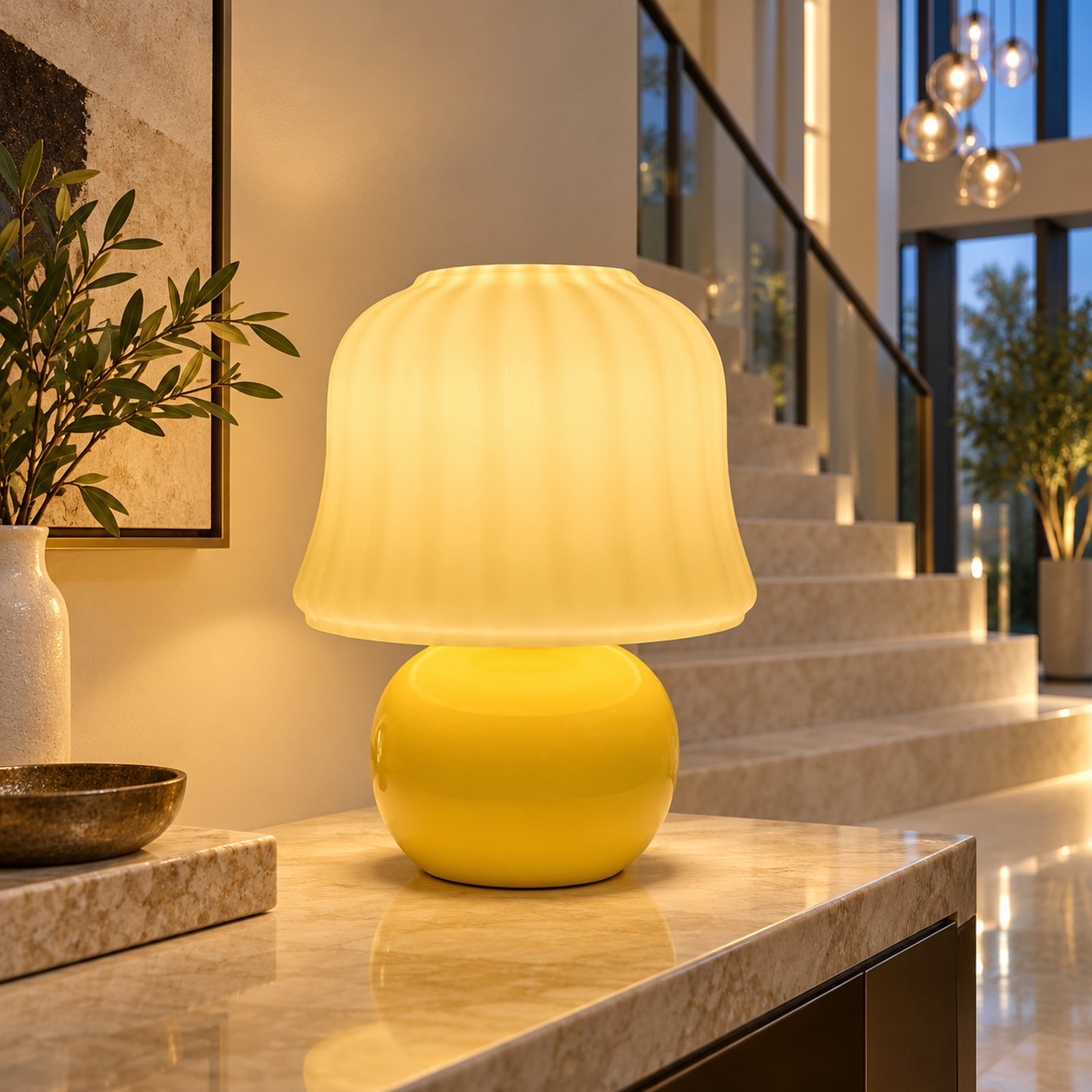 SPACE361 KAITAI Ceramic Glass Table Lamp KT-5089 - Modern Lamps - gallery image