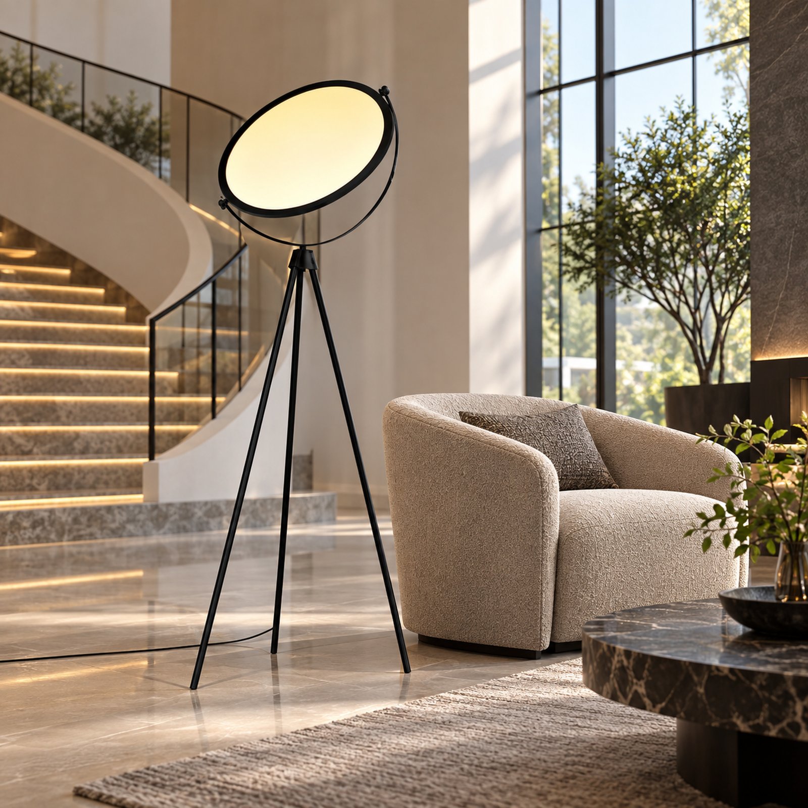 SPACE361 KAITAI Tall LED Floor Lamp KT-60217F-L - Modern Lamps - gallery image