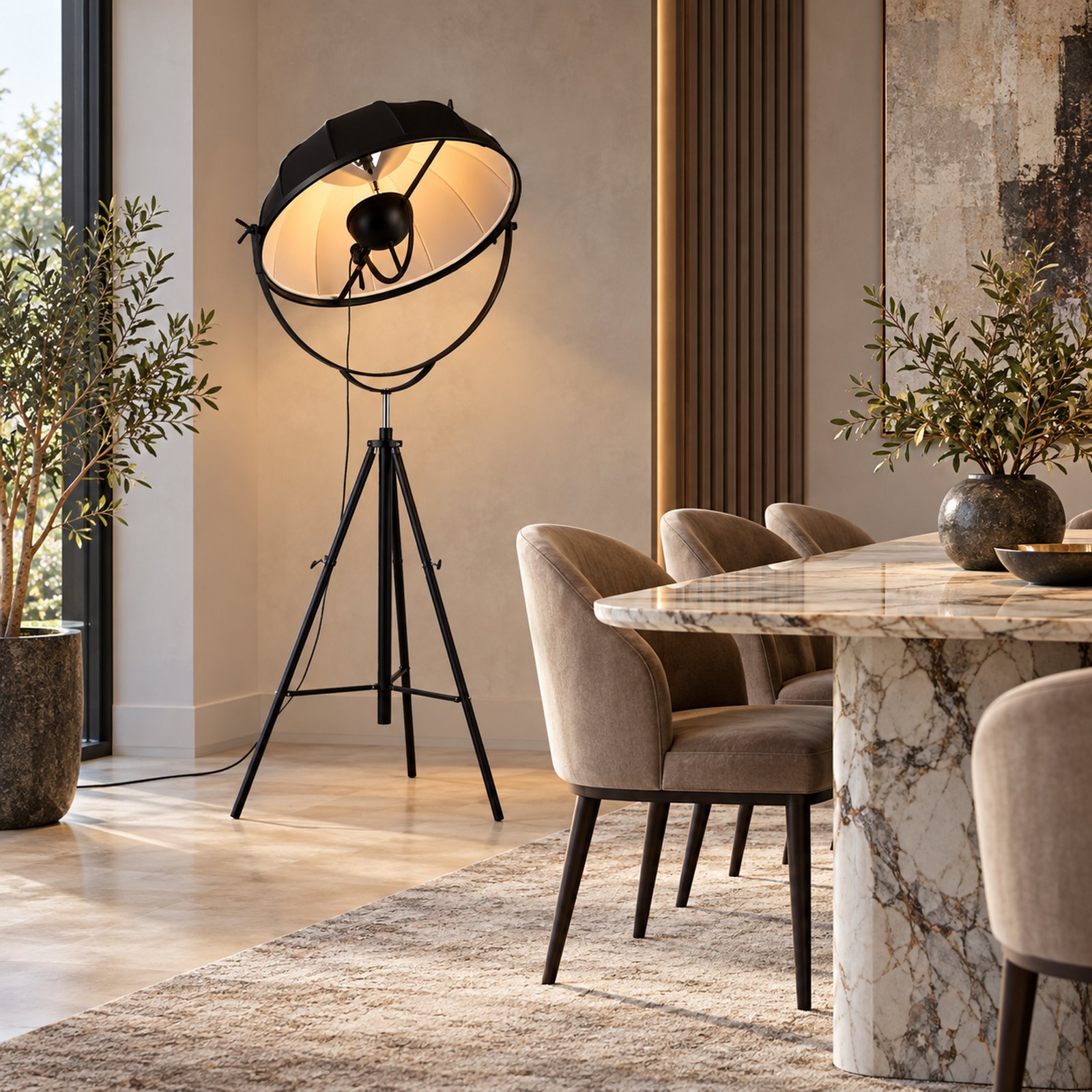 SPACE361 KAITAI Fabric Shade Floor Lamp KT-60299F-A - Modern Lamps - gallery image