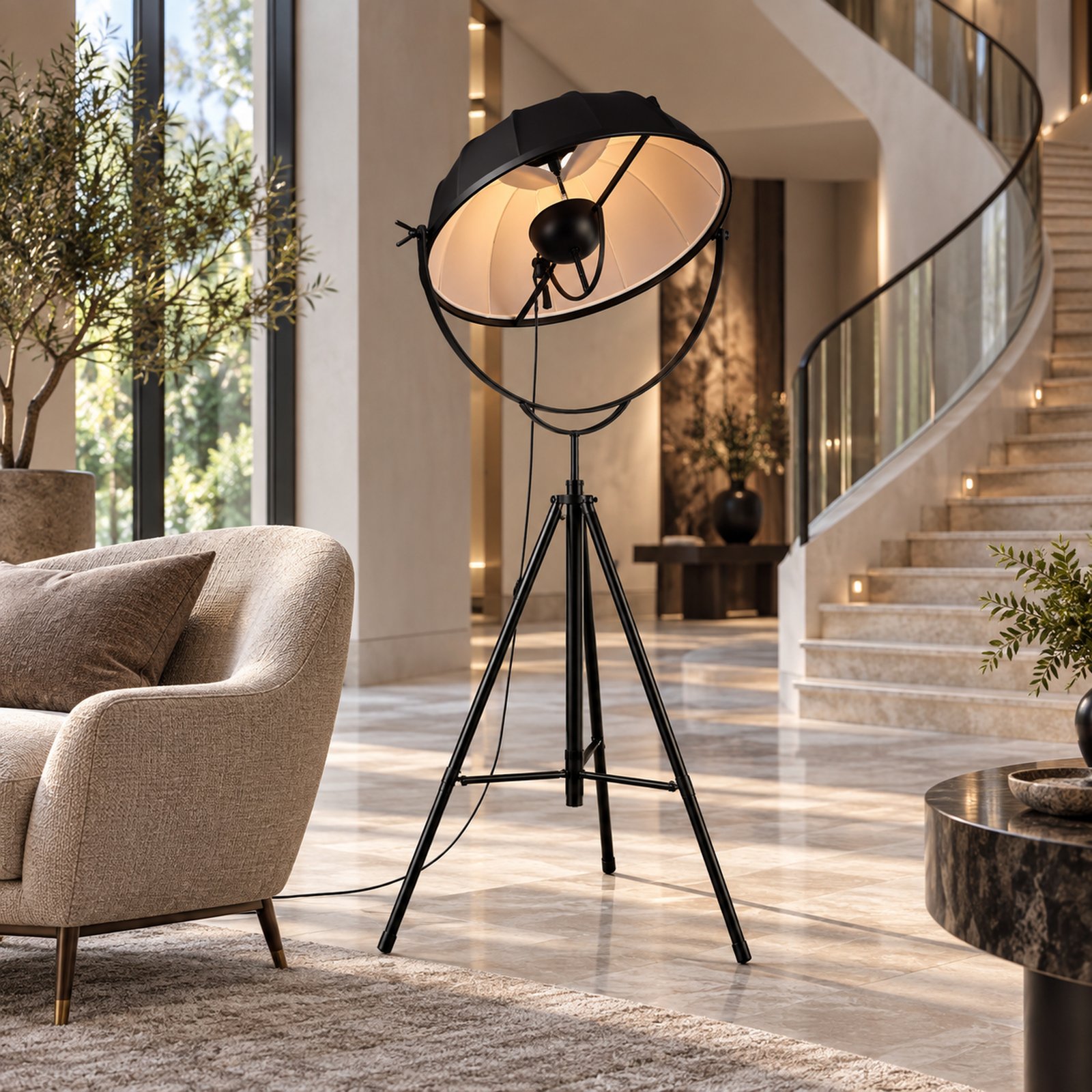 SPACE361 KAITAI Fabric Shade Floor Lamp KT-60299F-A - Modern Lamps - gallery image