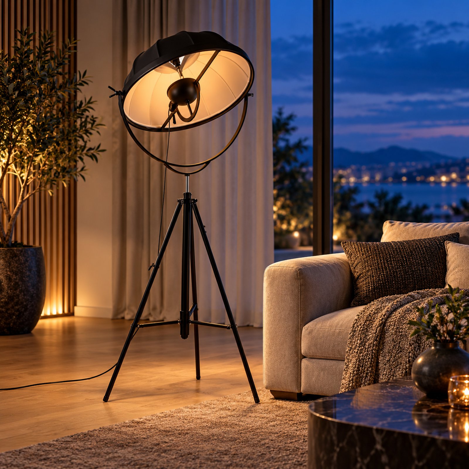 SPACE361 KAITAI Fabric Shade Floor Lamp KT-60299F-A - Modern Lamps - gallery image