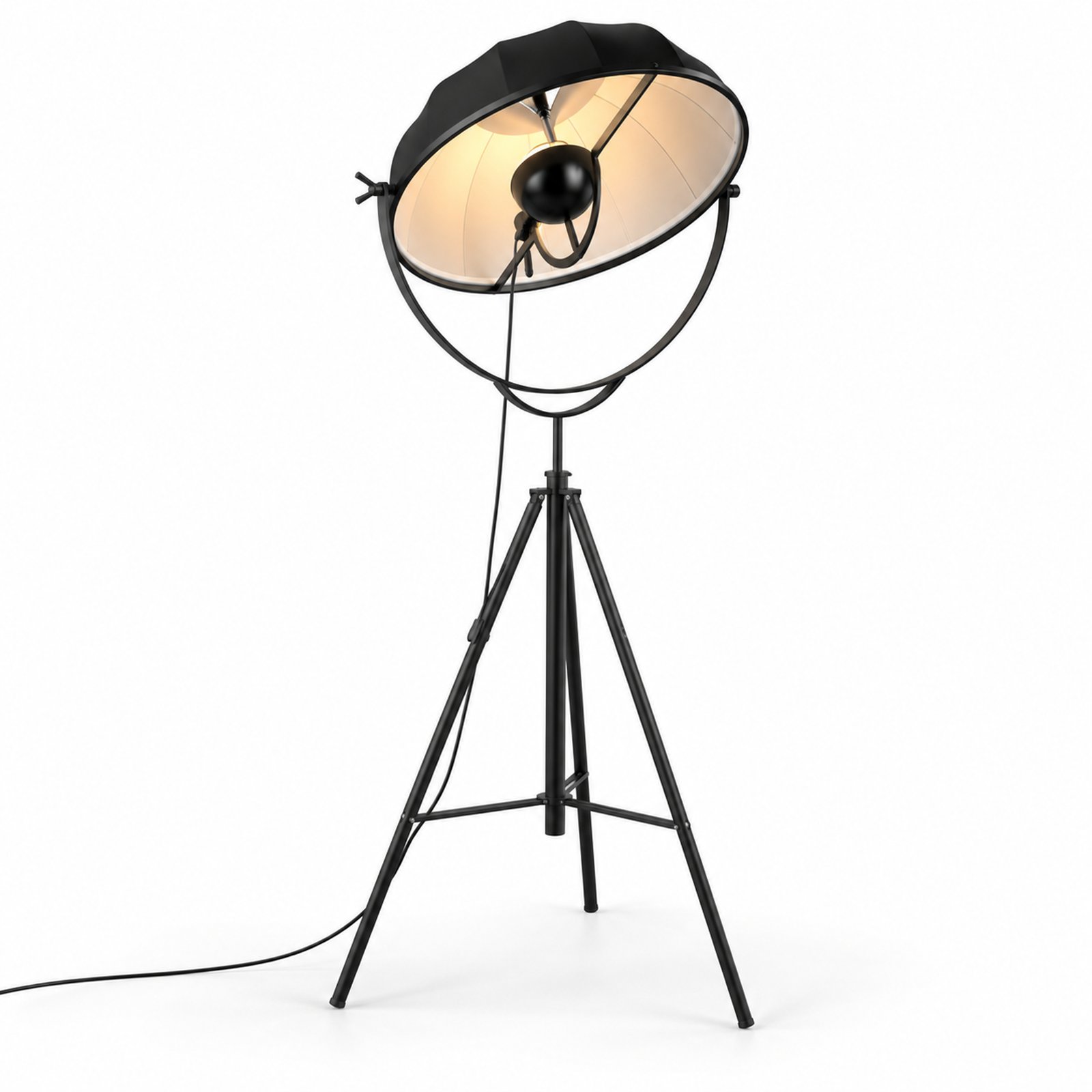 SPACE361 KAITAI Tall Fabric Shade Floor Lamp KT-60299F-B - Modern Lamps - product listing