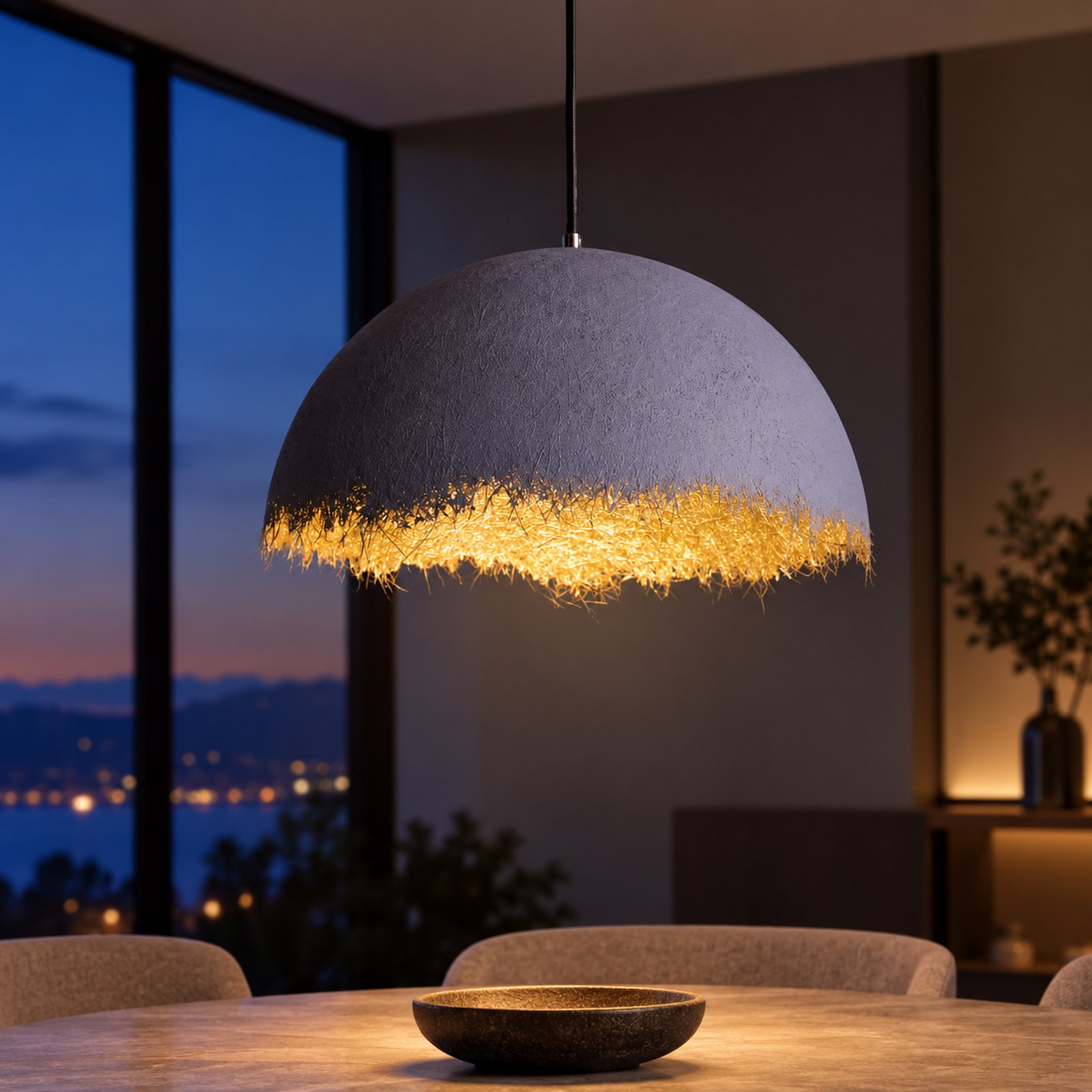 SPACE361 KAITAI Resin Dome Pendant Light KT-6056 - Modern Lamps - gallery image