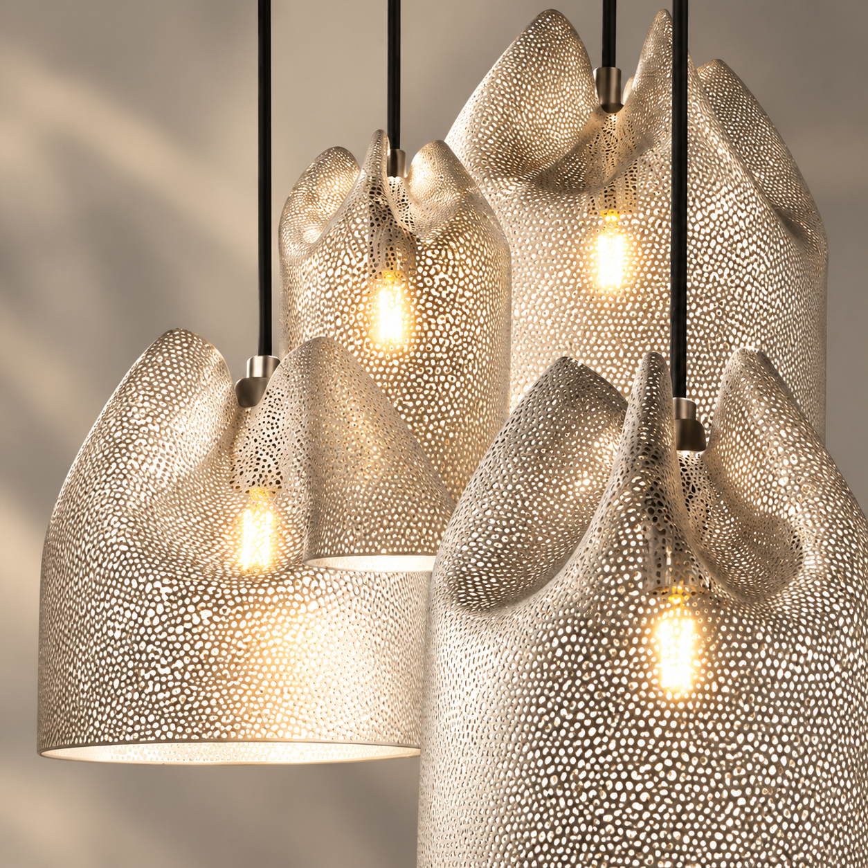 SPACE361 KAITAI Black Net Pendant Light KT-6088 - Modern Lamps - gallery image