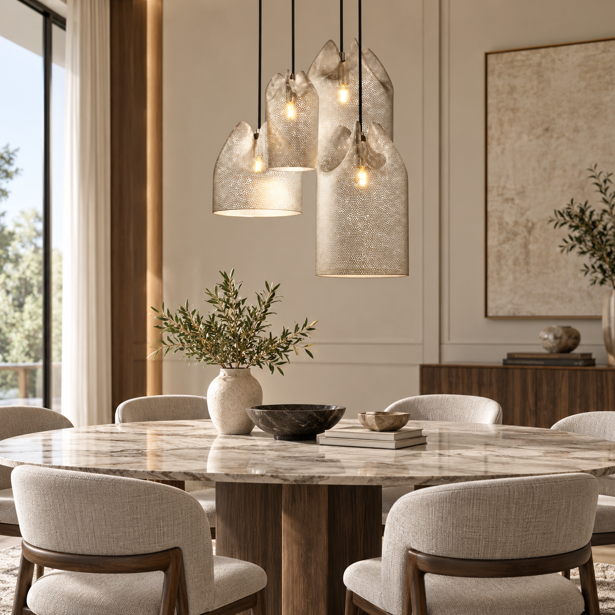 SPACE361 KAITAI Black Net Pendant Light KT-6088 - Modern Lamps - gallery image