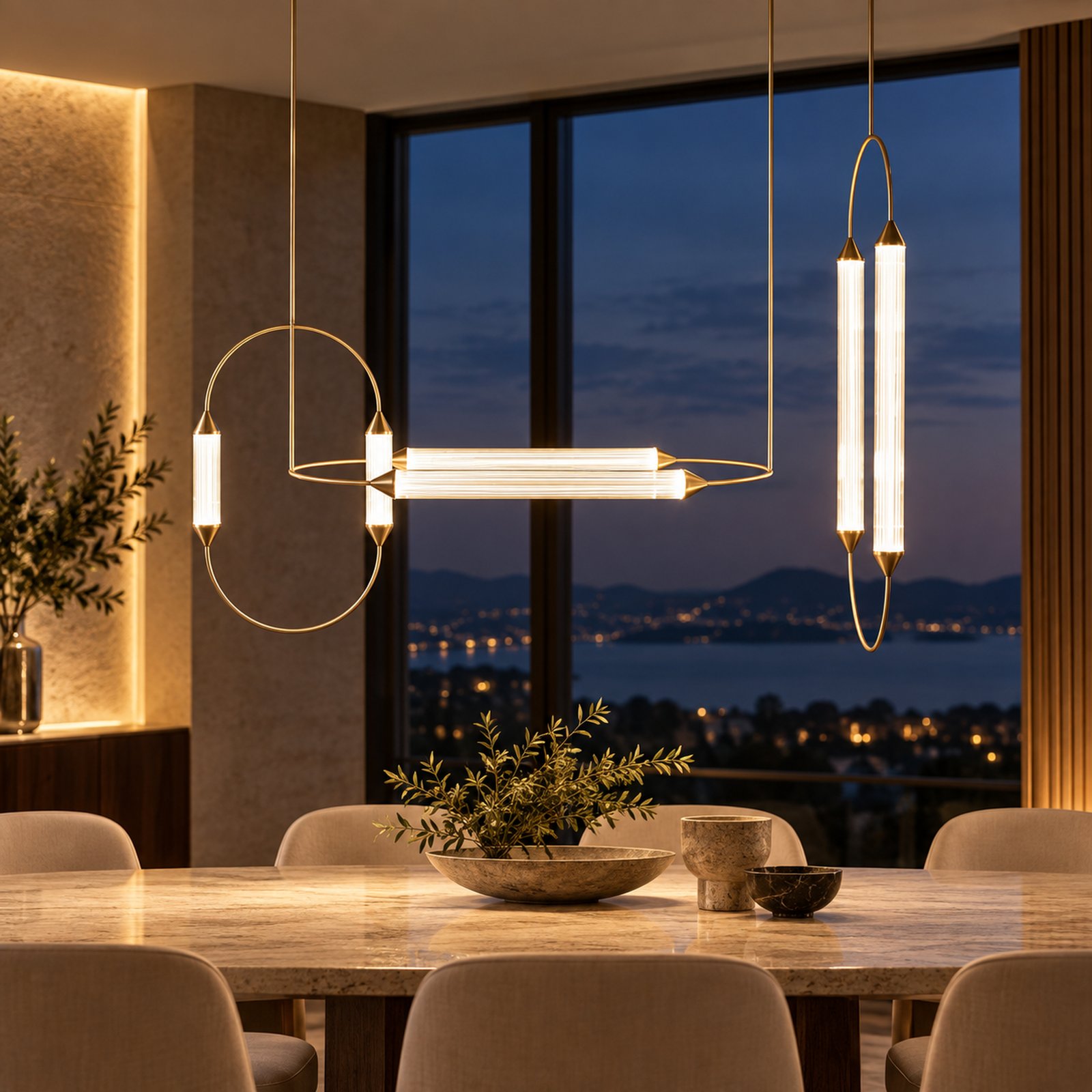 SPACE361 KAITAI Glass Bar Pendant Light KT-6650B - Modern Lamps - gallery image