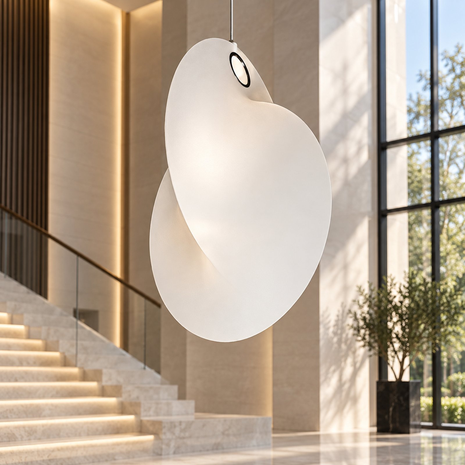 SPACE361 KAITAI Silk Shade Pendant Light KT-7010 - Modern Lamps - gallery image