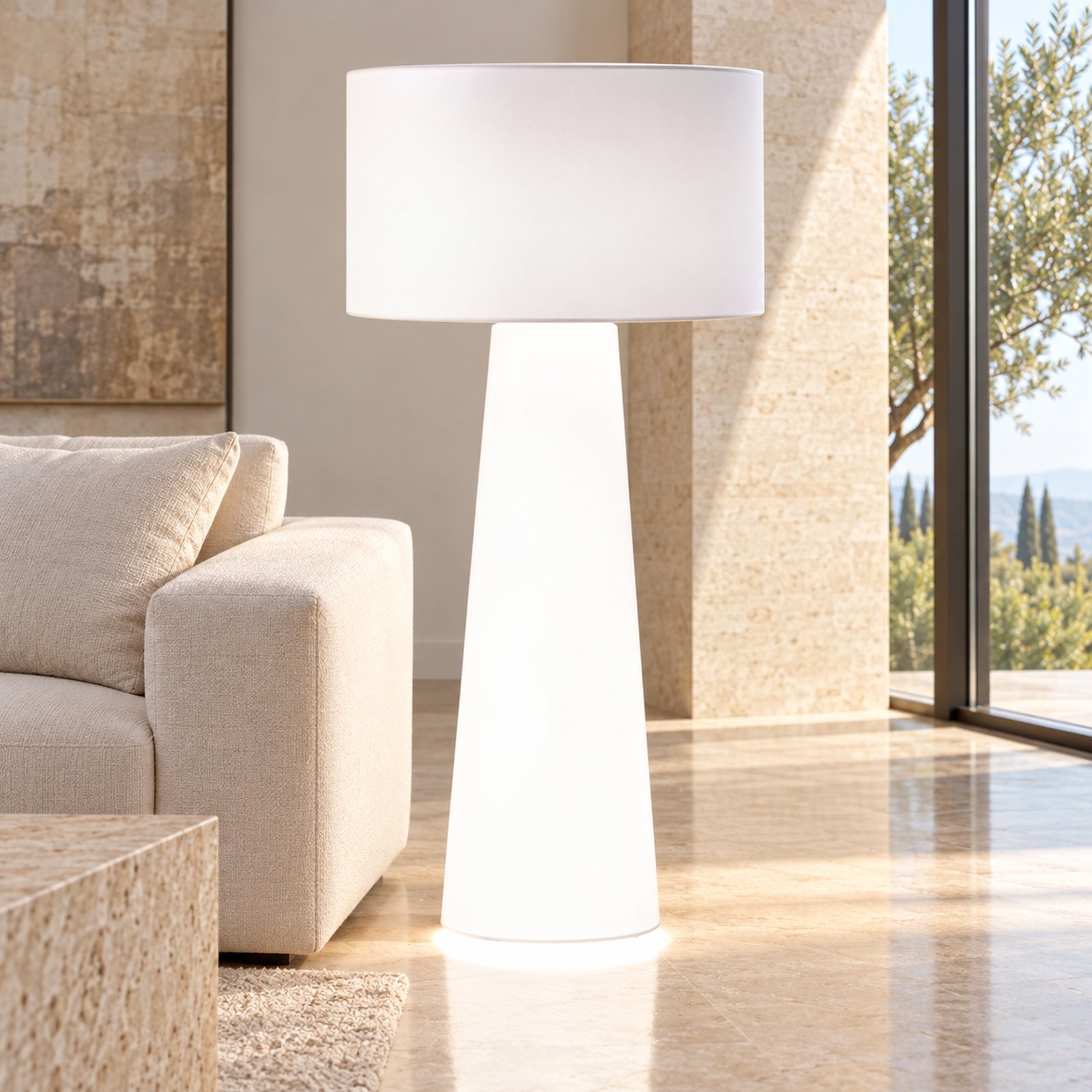 SPACE361 KAITAI Fabric Shade Floor Lamp KT-7016-floor - Modern Lamps - gallery image