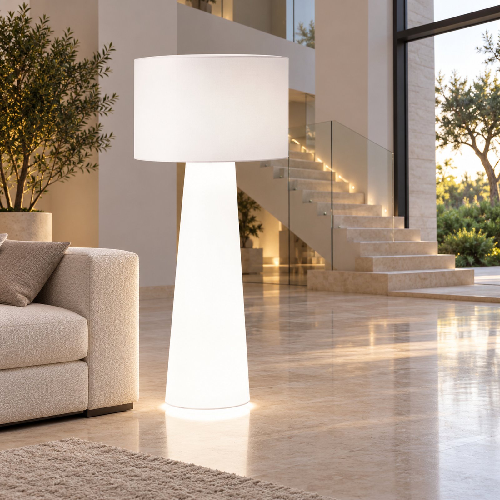 SPACE361 KAITAI Fabric Shade Floor Lamp KT-7016-floor - Modern Lamps - gallery image
