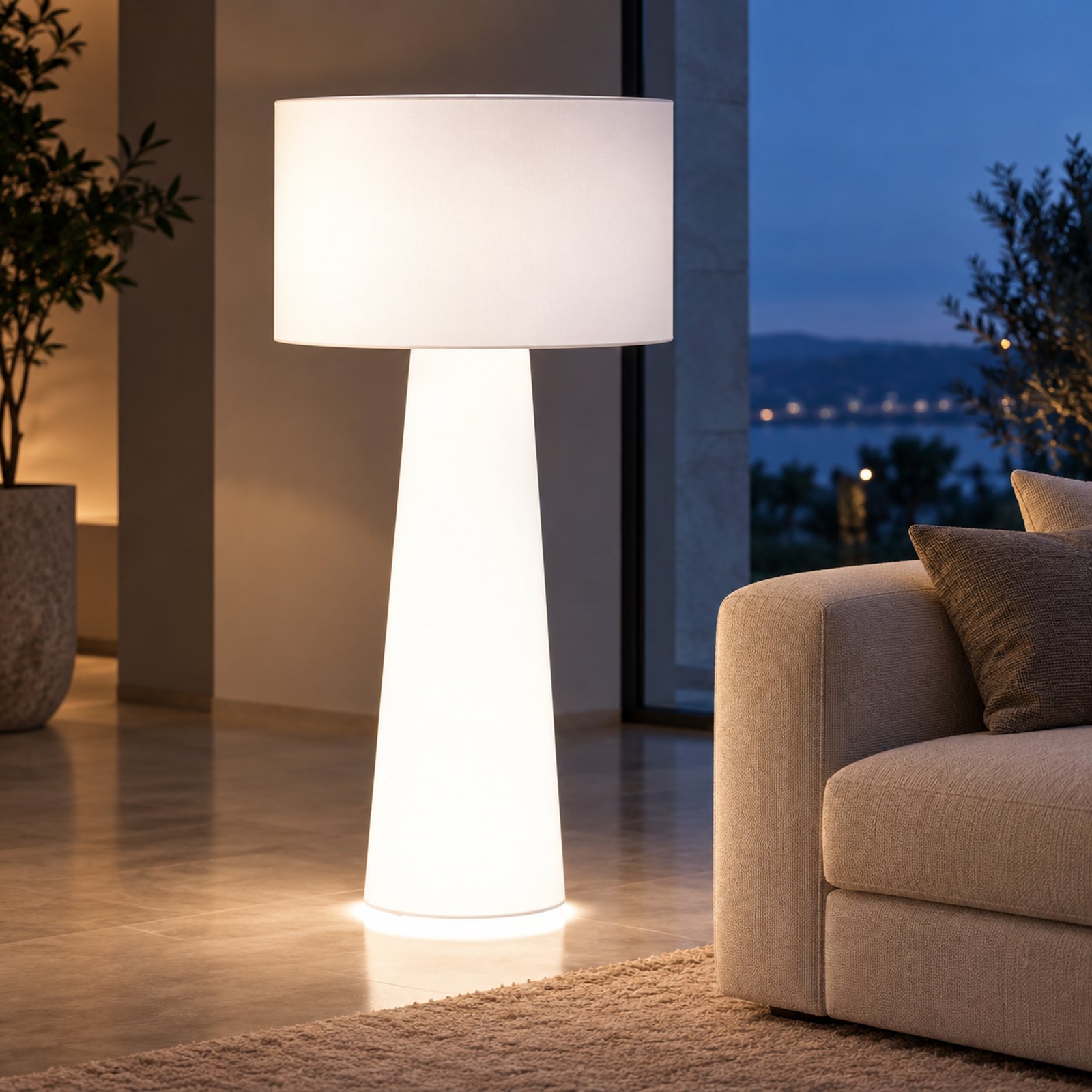 SPACE361 KAITAI Fabric Shade Floor Lamp KT-7016-floor - Modern Lamps - gallery image
