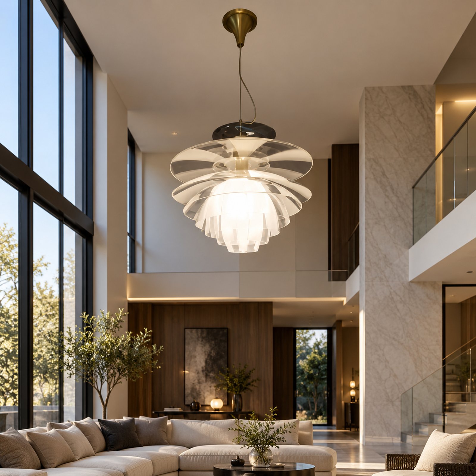 SPACE361 KAITAI Acrylic Pendant Light KT-7016 - Modern Lamps - gallery image