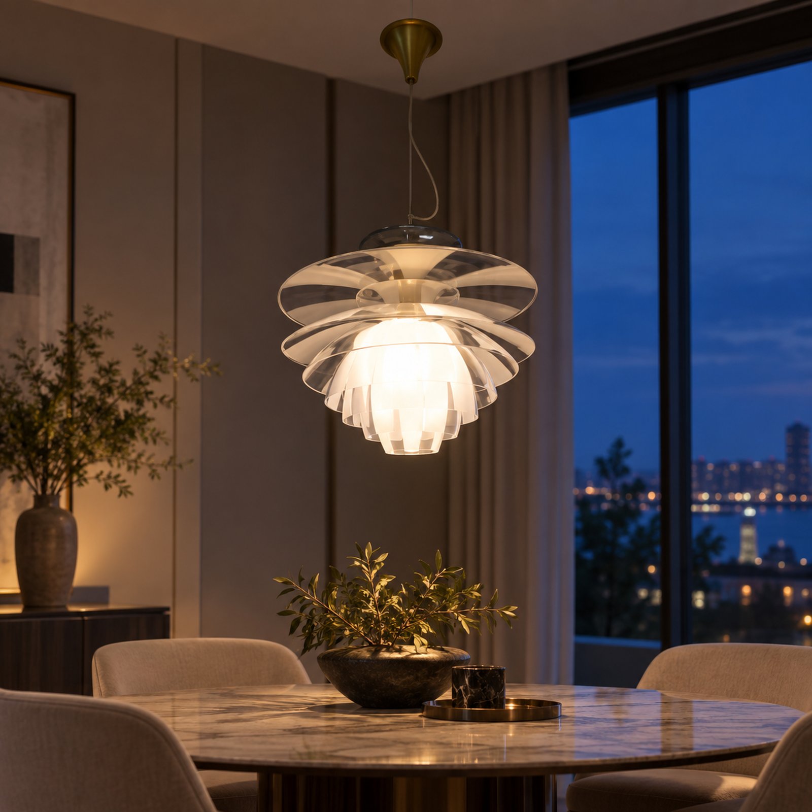 SPACE361 KAITAI Acrylic Pendant Light KT-7016 - Modern Lamps - gallery image
