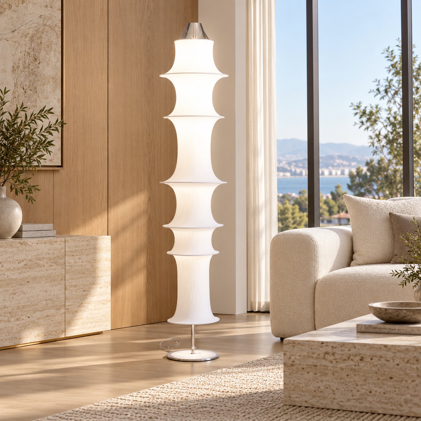 SPACE361 KAITAI Silk Shade Floor Lamp KT-7019 - Modern Lamps - gallery image