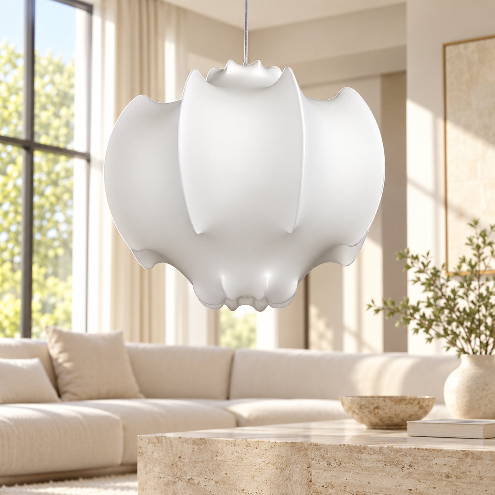 SPACE361 KAITAI Silk Shade Pendant Light KT-7020 - Modern Lamps - gallery image