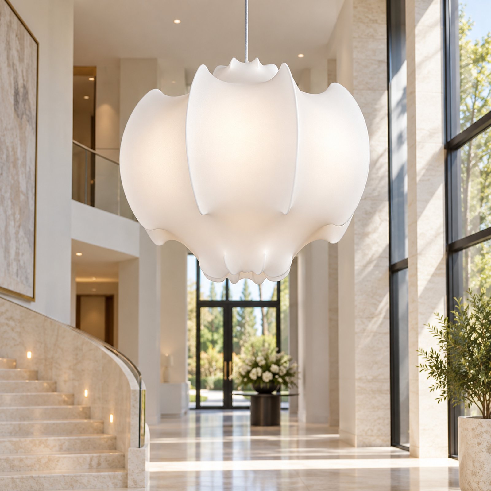SPACE361 KAITAI Silk Shade Pendant Light KT-7020 - Modern Lamps - gallery image