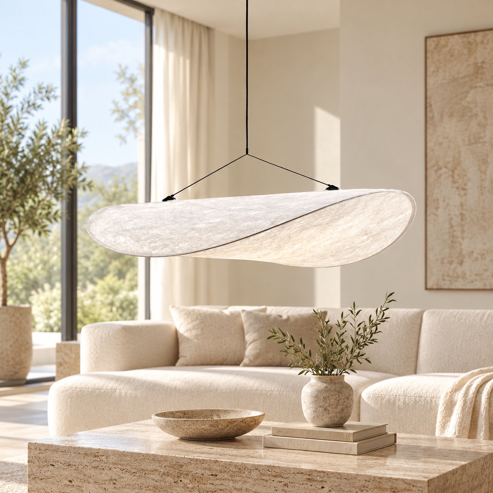 SPACE361 KAITAI Paper Shade LED Pendant Light KT-7023 - Modern Lamps - gallery image