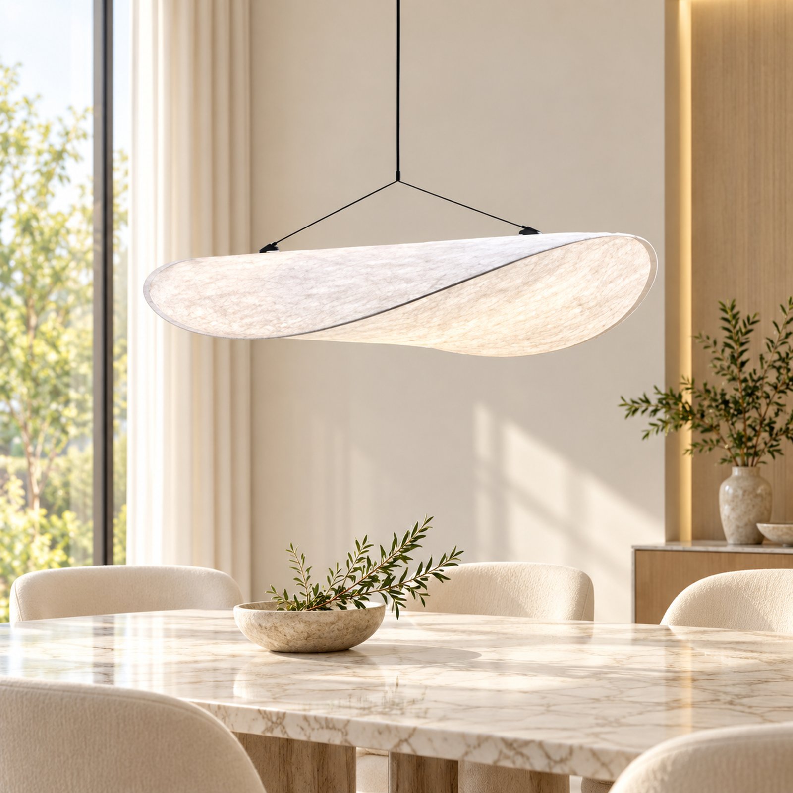 SPACE361 KAITAI Paper Shade LED Pendant Light KT-7023 - Modern Lamps - gallery image