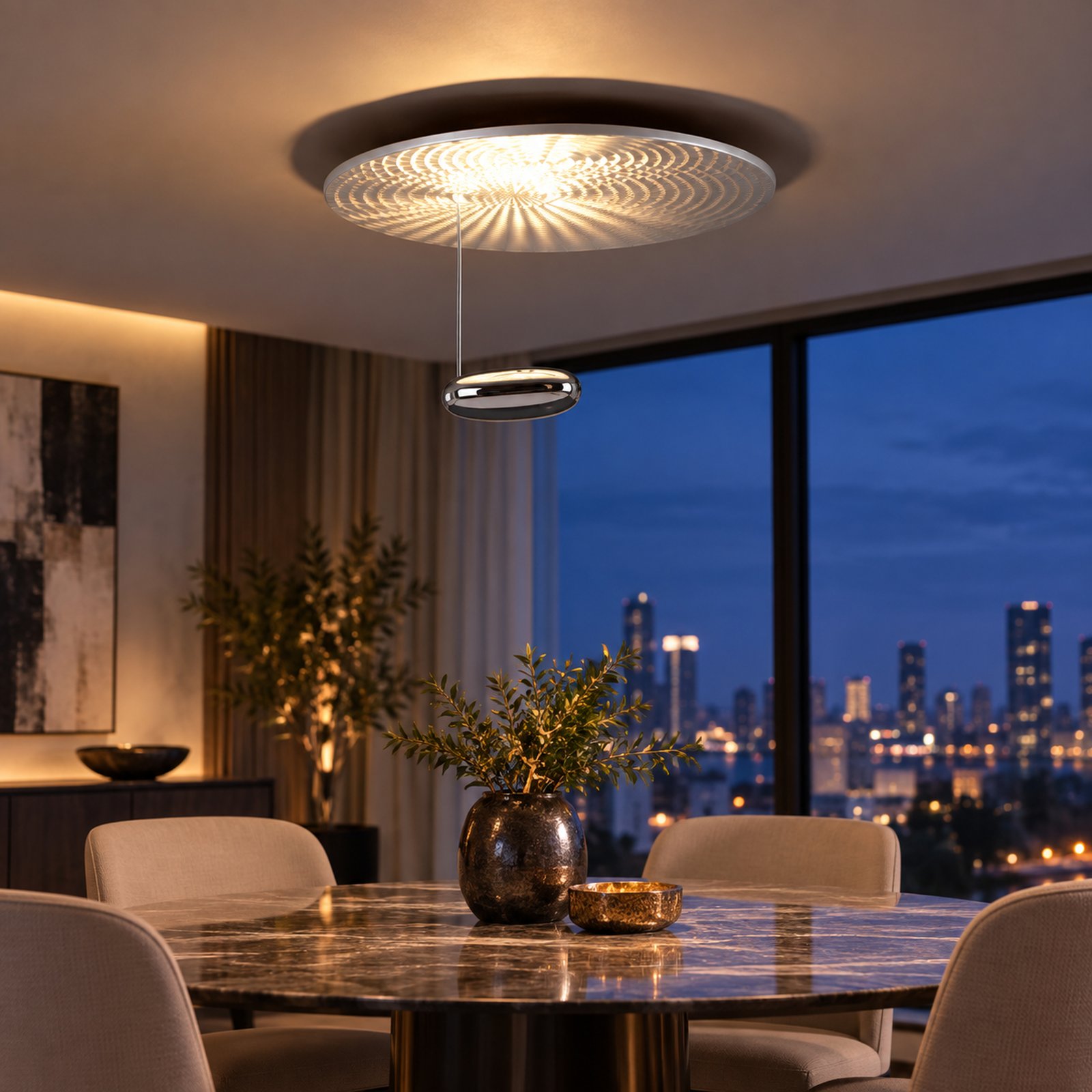 SPACE361 KAITAI Acrylic Ceiling Light KT-8017 - Modern Lamps - gallery image