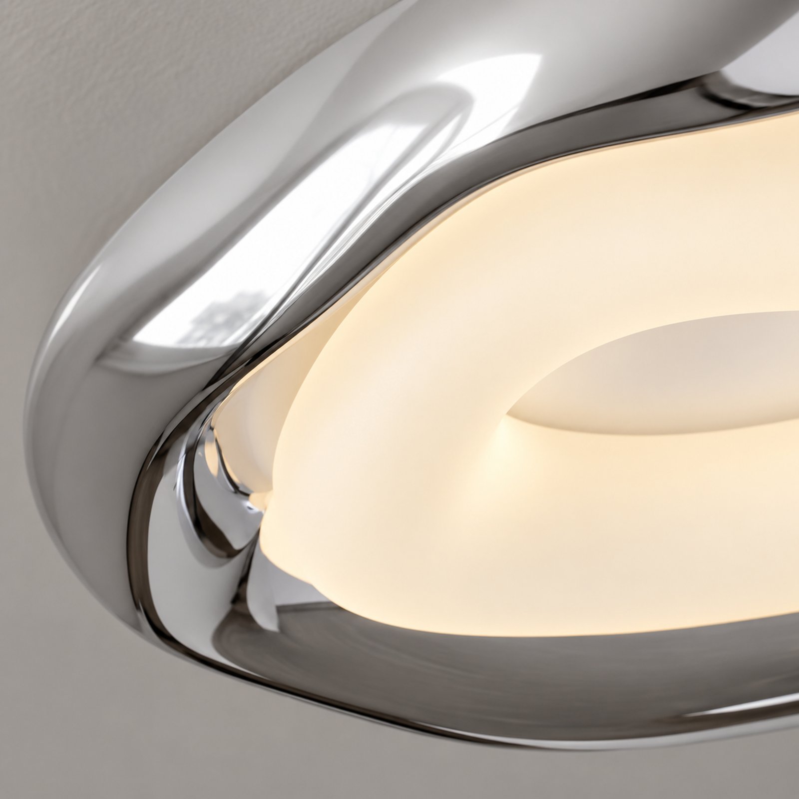 SPACE361 KAITAI Chrome LED Ceiling Light KT-8081 - Modern Lamps - gallery image