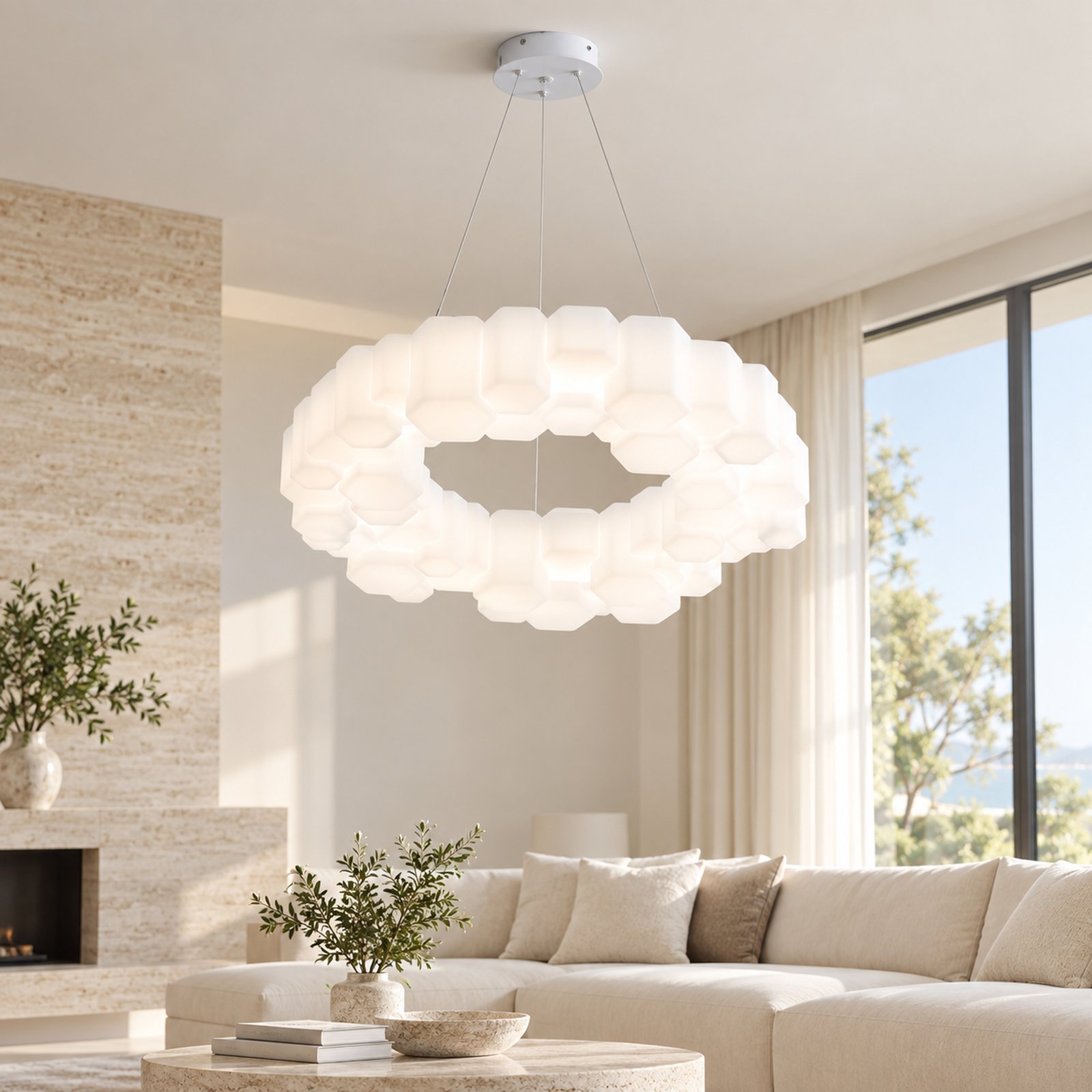 SPACE361 KAITAI Double LED Pendant Light KT-8815D - Modern Lamps - gallery image