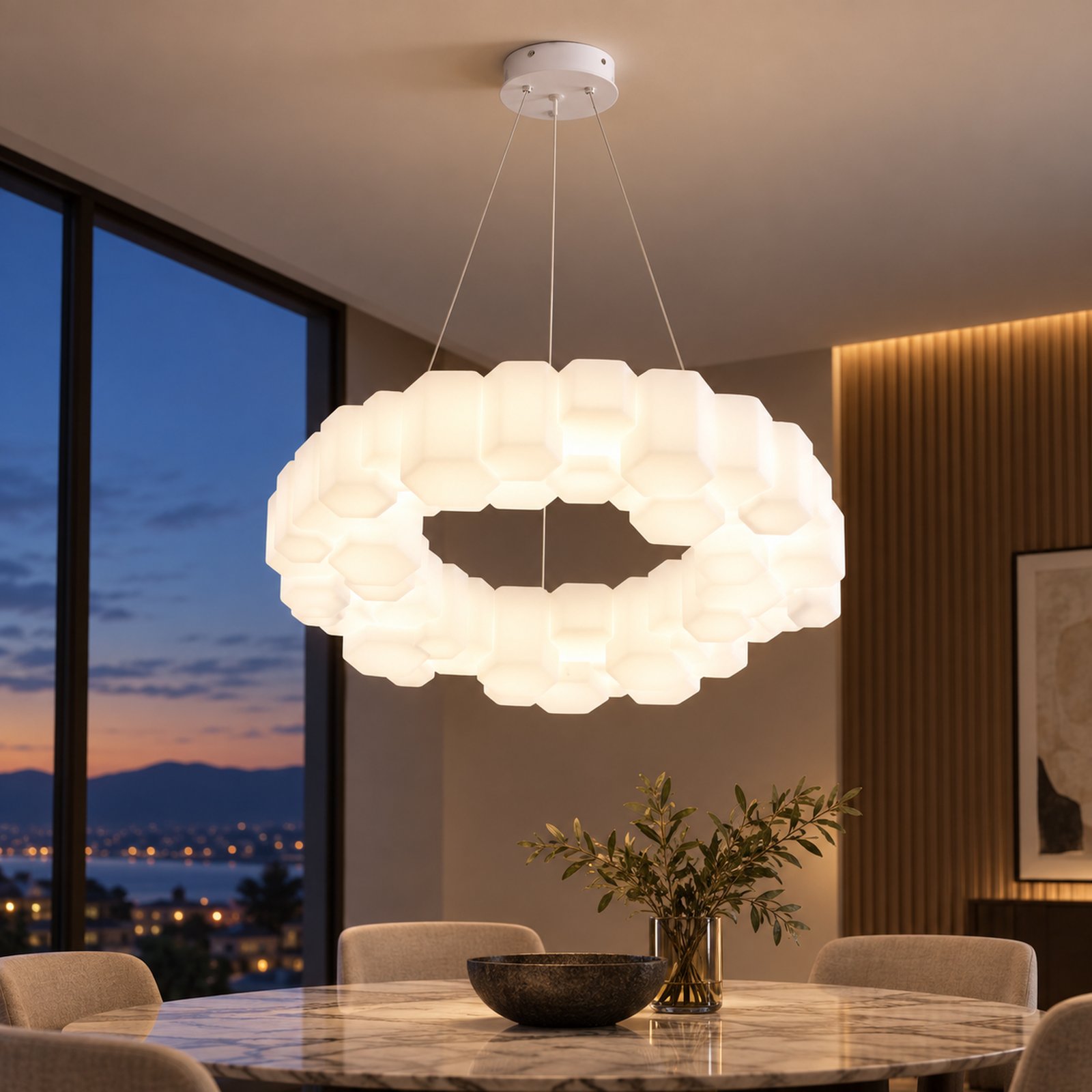 SPACE361 KAITAI Double LED Pendant Light KT-8815D - Modern Lamps - gallery image