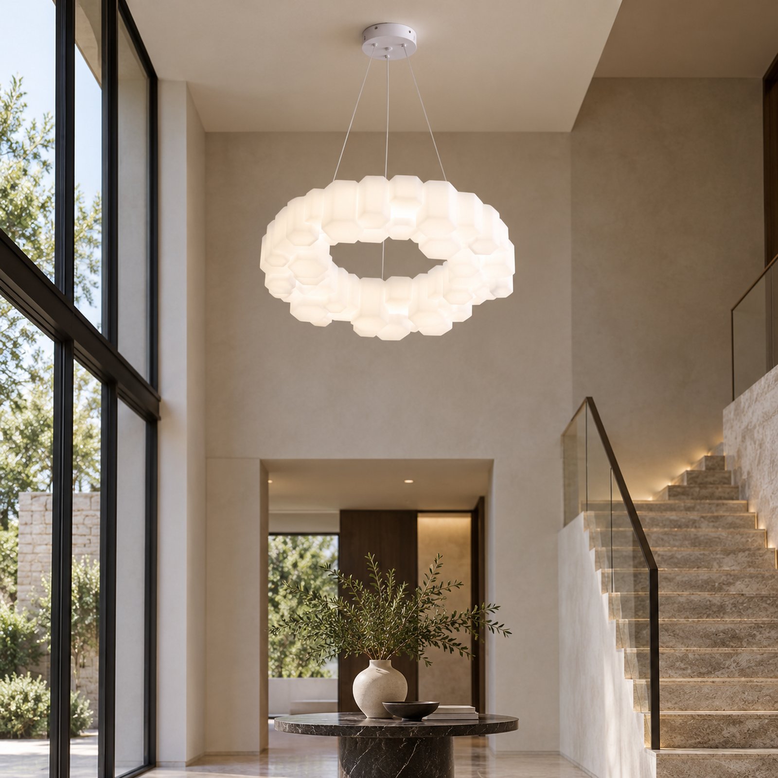 SPACE361 KAITAI Compact Double LED Pendant Light KT-8815DS - Modern Lamps - gallery image