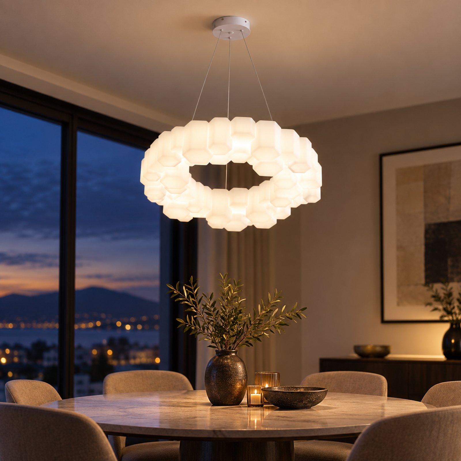 SPACE361 KAITAI Compact Double LED Pendant Light KT-8815DS - Modern Lamps - gallery image