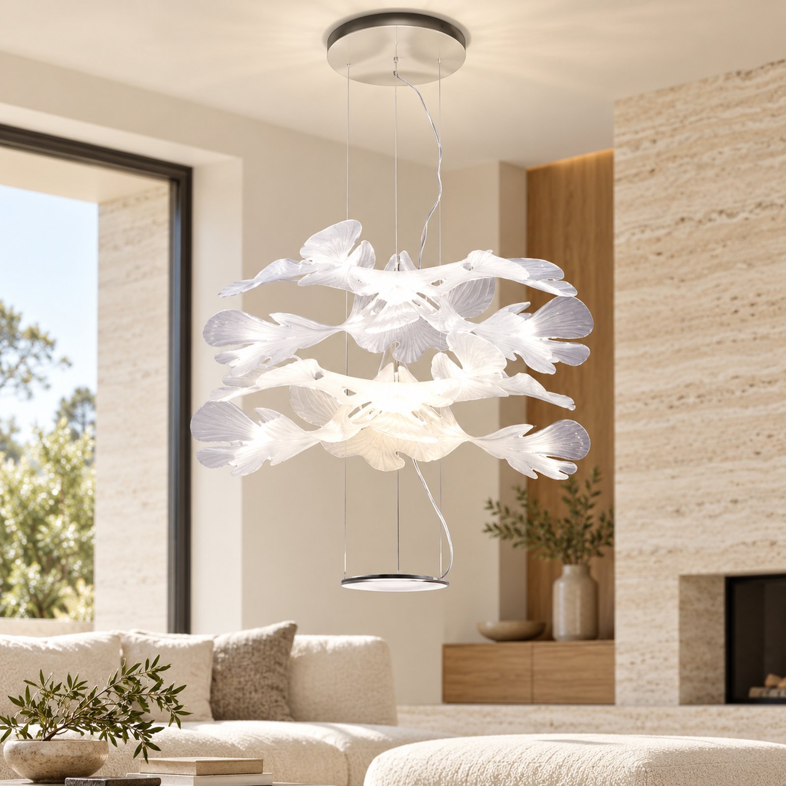 SPACE361 KAITAI Tall Contemporary LED Pendant Light KT-9027-2 - Modern Lamps - gallery image