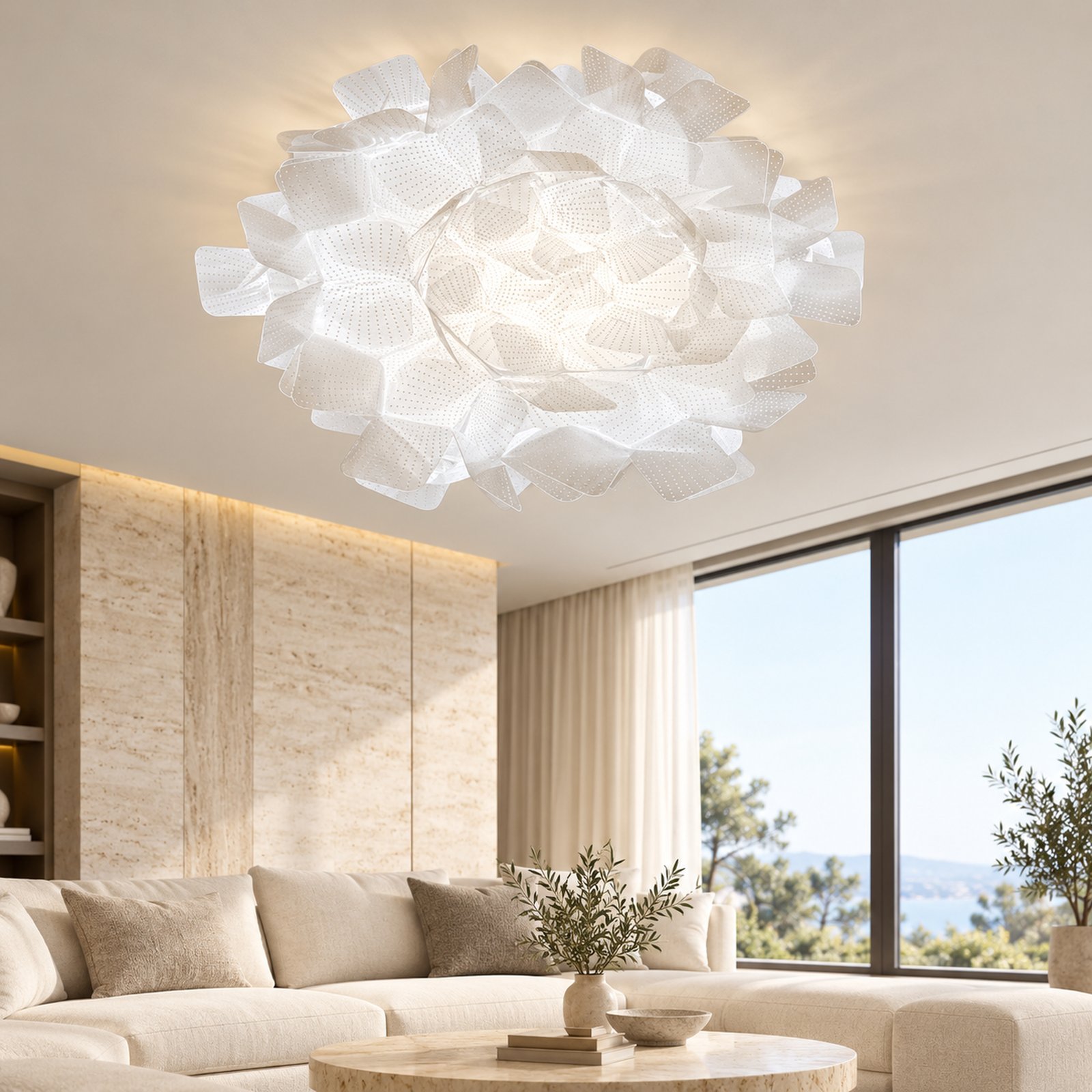 SPACE361 KAITAI Polka Pattern PVC Ceiling Light KT-9088-2L-polka - Modern Lamps - gallery image