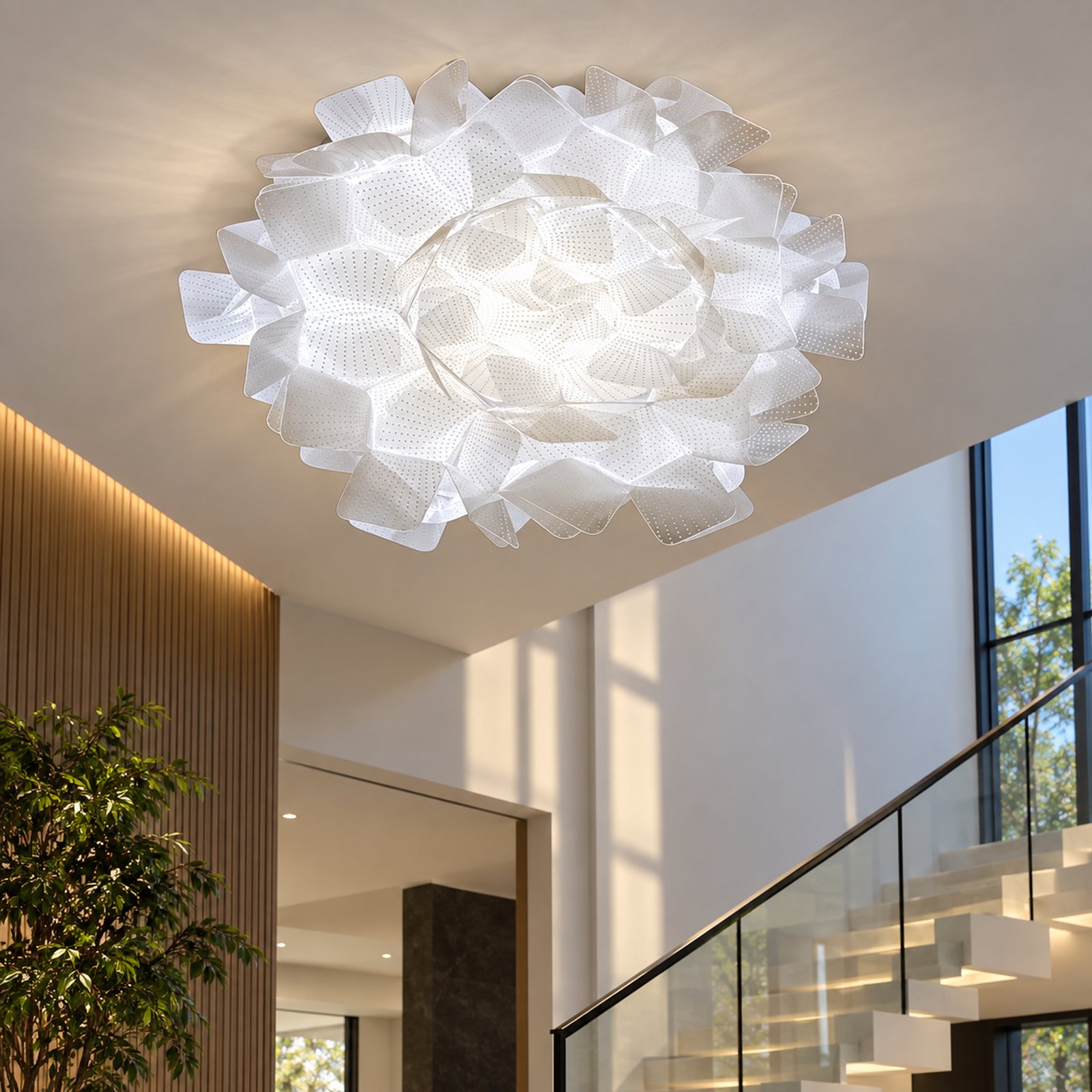 SPACE361 KAITAI Polka Pattern PVC Ceiling Light KT-9088-2L-polka - Modern Lamps - gallery image