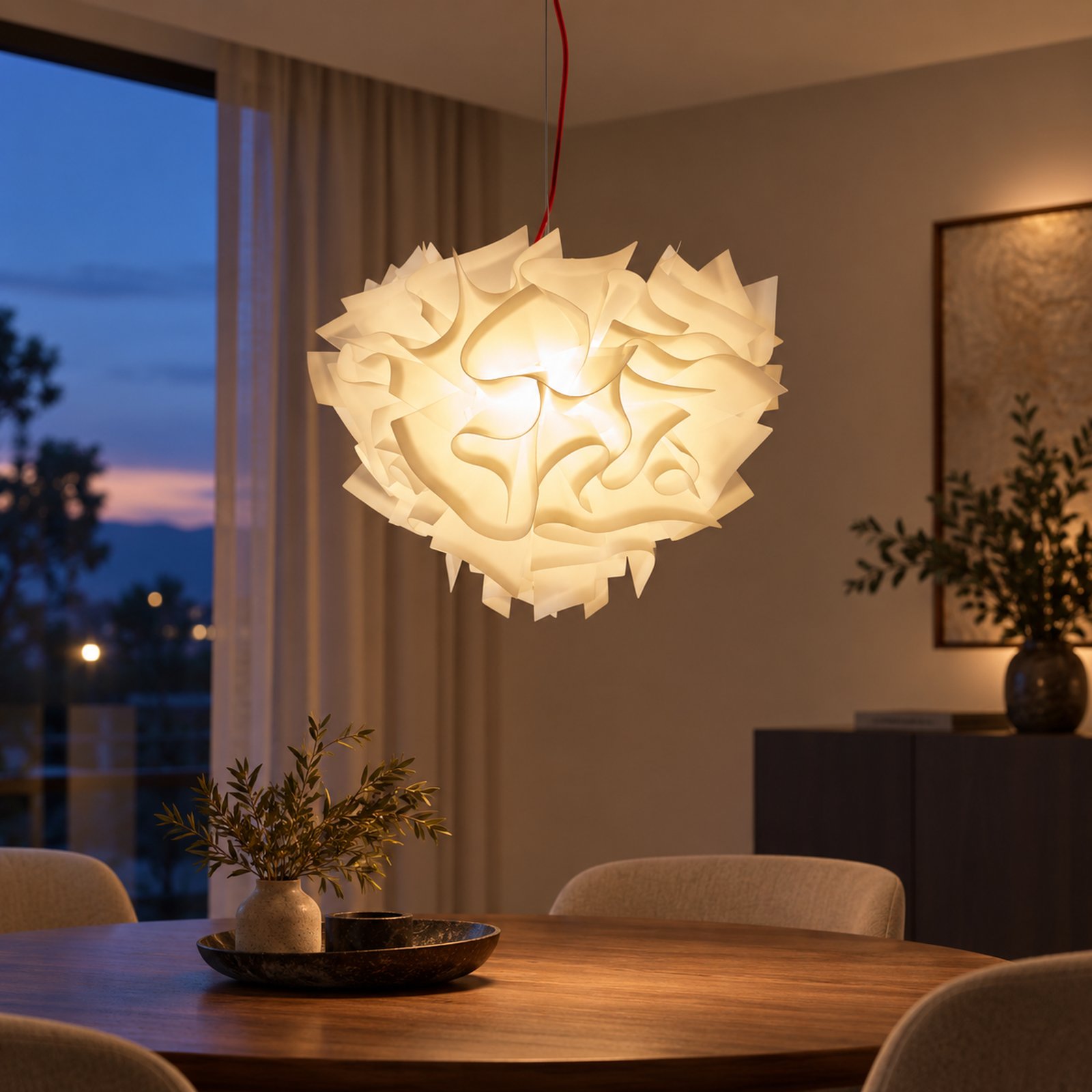 SPACE361 KAITAI Compact White PVC Pendant Light KT-9188-S - Modern Lamps - gallery image