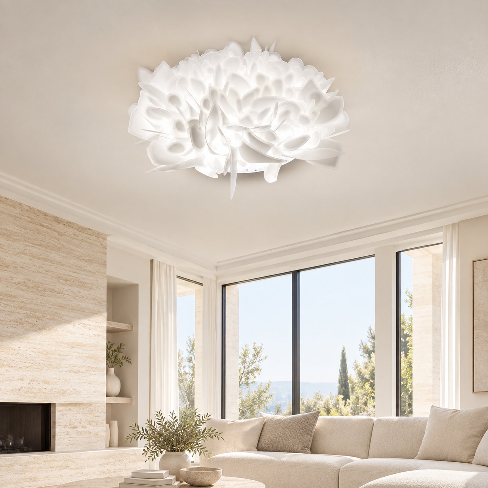SPACE361 KAITAI Compact White PVC Ceiling Light KT-9388-1S - Modern Lamps - gallery image