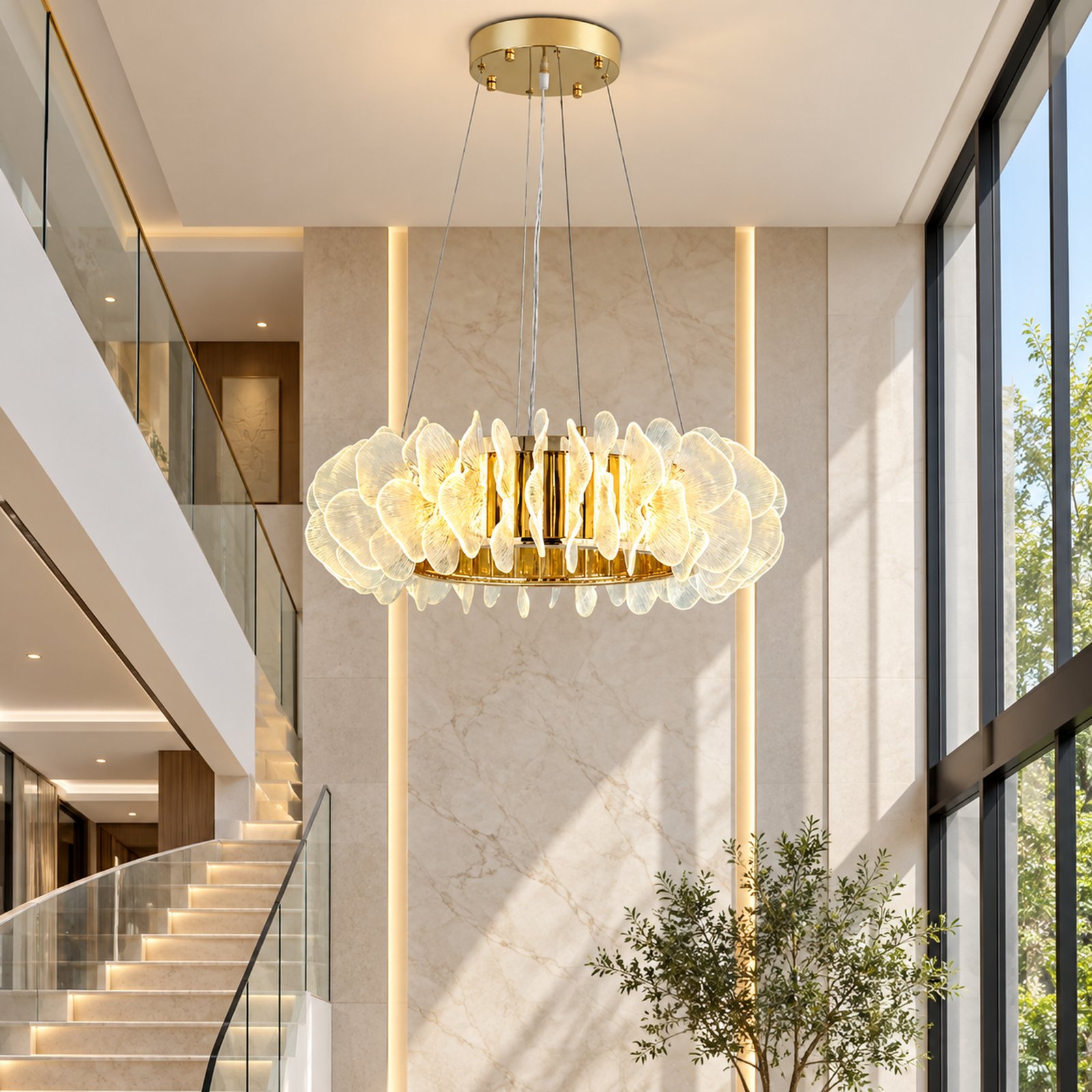 SPACE361 KAITAI Round Three-Color Pendant Light KT-B2501 - Modern Lamps - gallery image