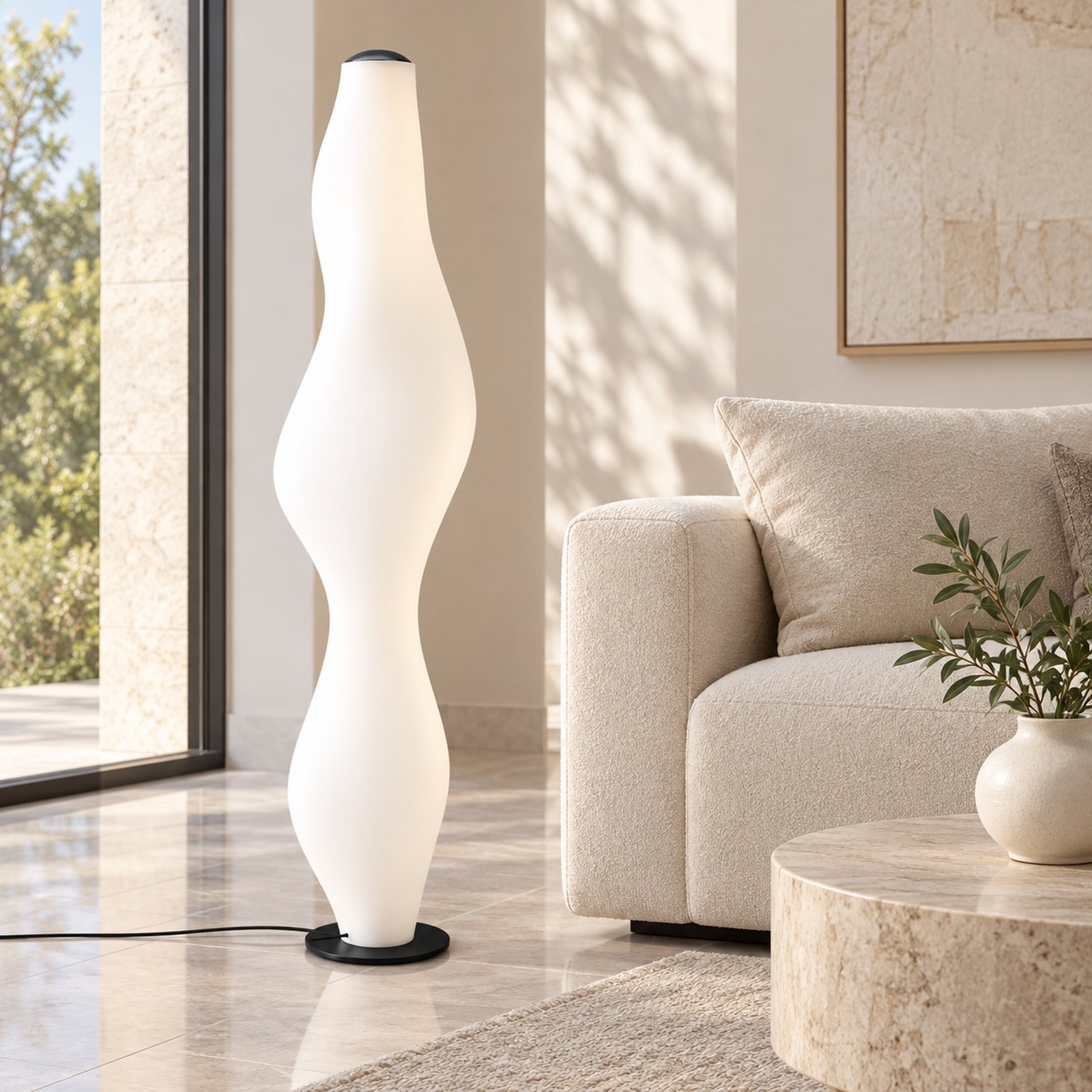 SPACE361 KAITAI Three-Color LED Floor Lamp KT6009-white - Modern Lamps - gallery image