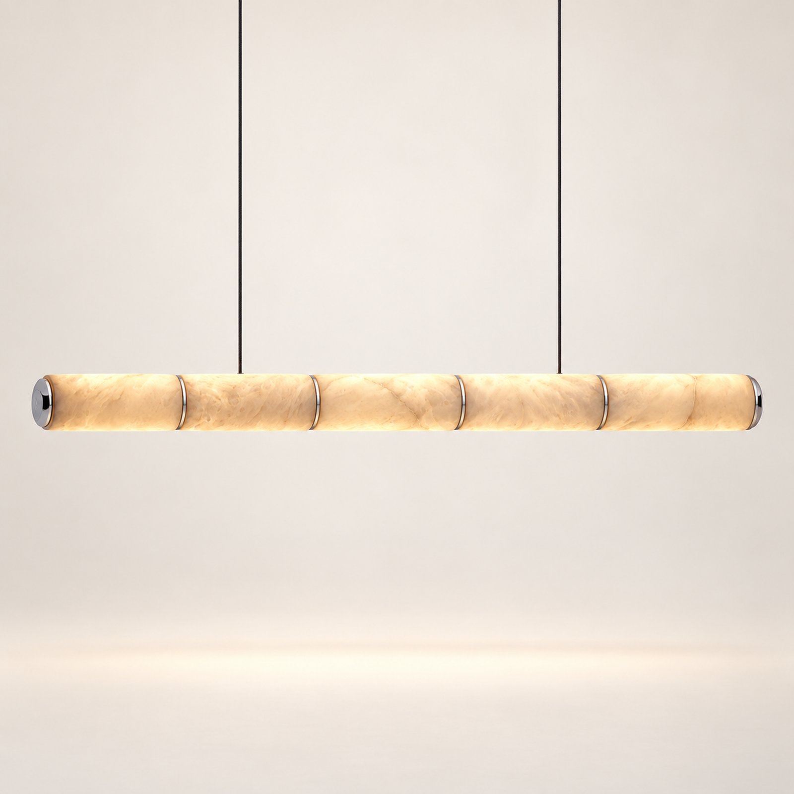 SPACE361 Amara A8138 Spanish Stone Round Linear Pendant Light - Modern Lamps - product listing