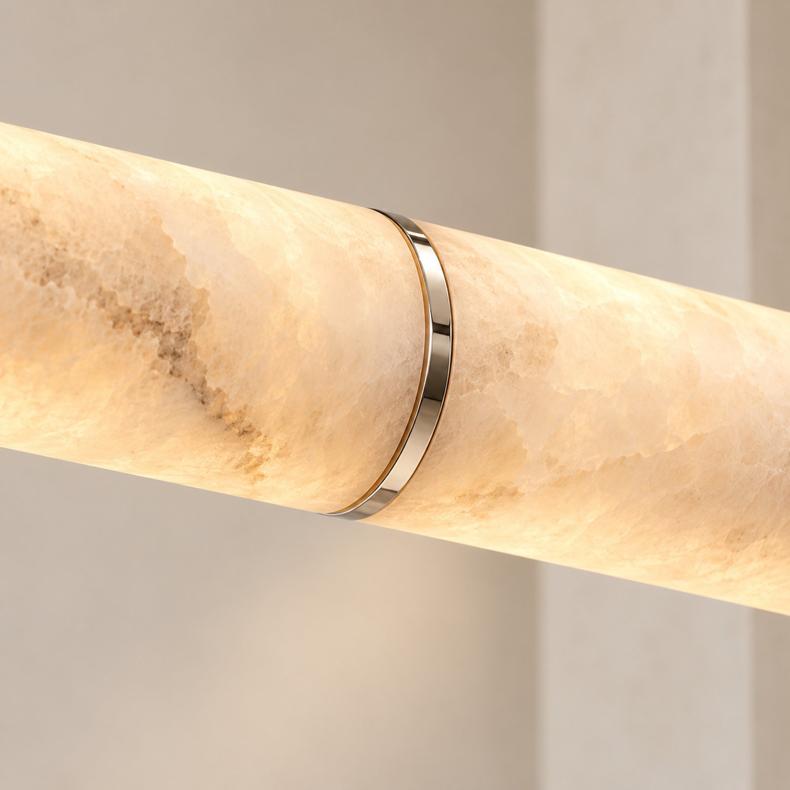 SPACE361 Amara A8138 Spanish Stone Round Linear Pendant Light - Modern Lamps - gallery image