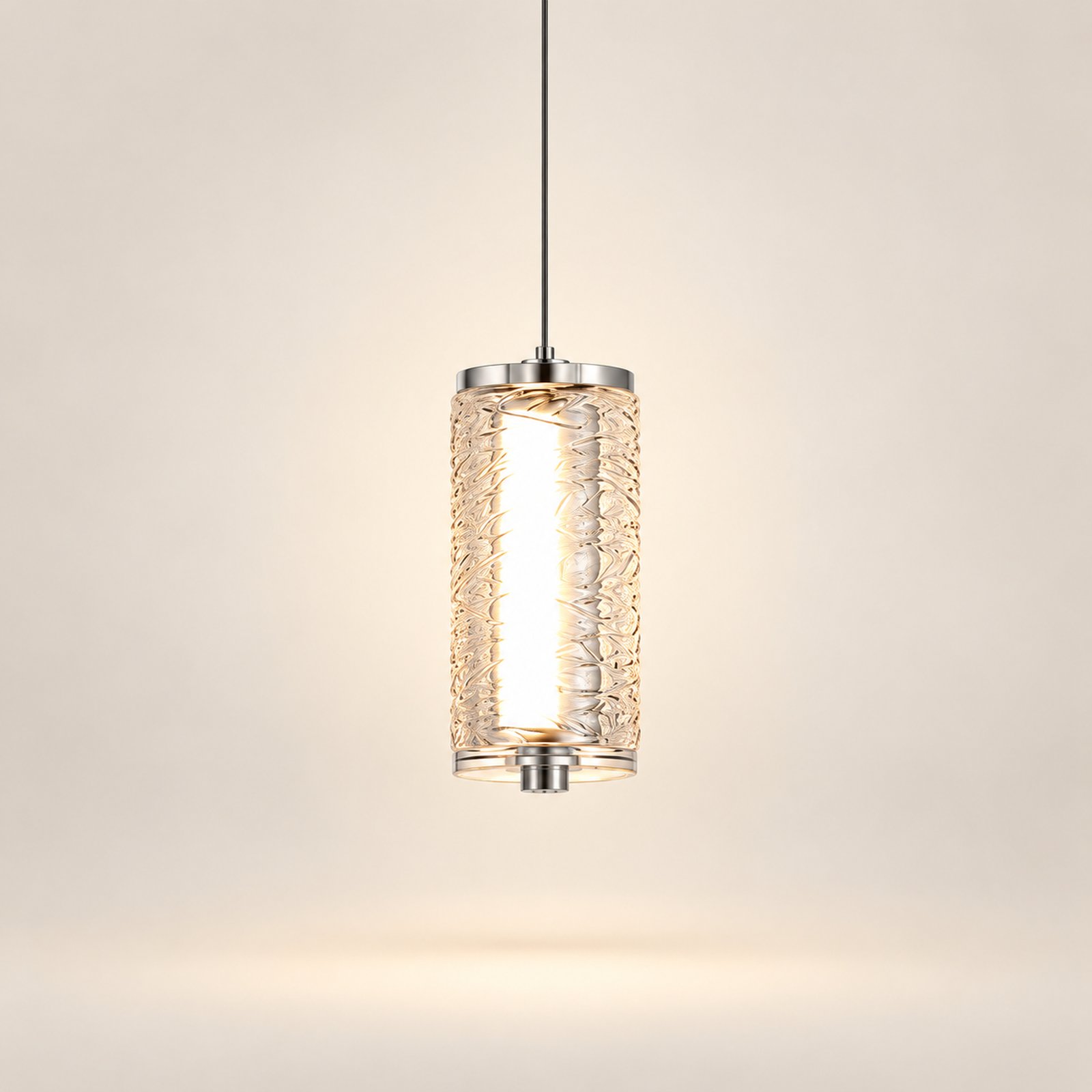 SPACE361 Amara AR-1 Single Pressed Glass Pendant Light - Modern Lamps - product listing